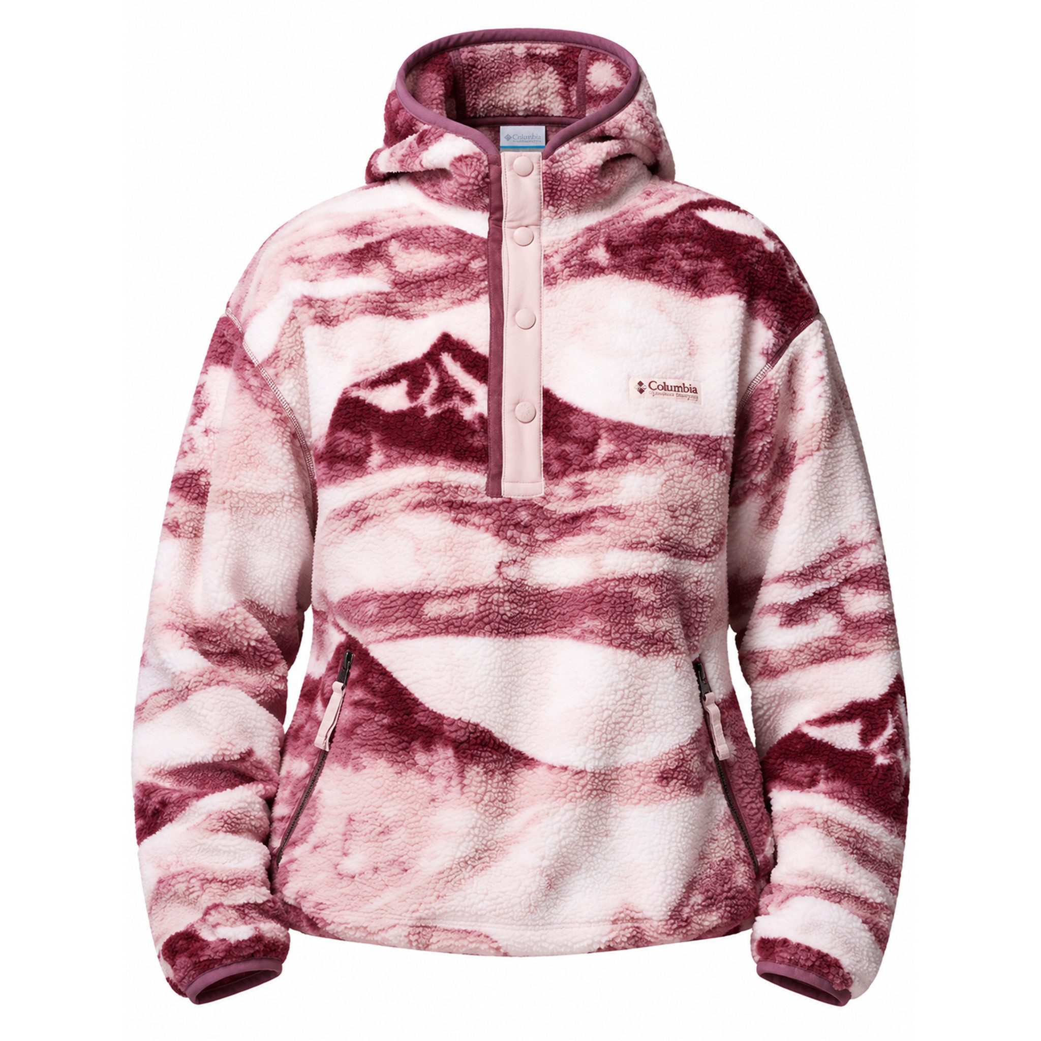 Columbia Fleecepullover Helvetia II Printed Hoodie mit Knopfleiste
