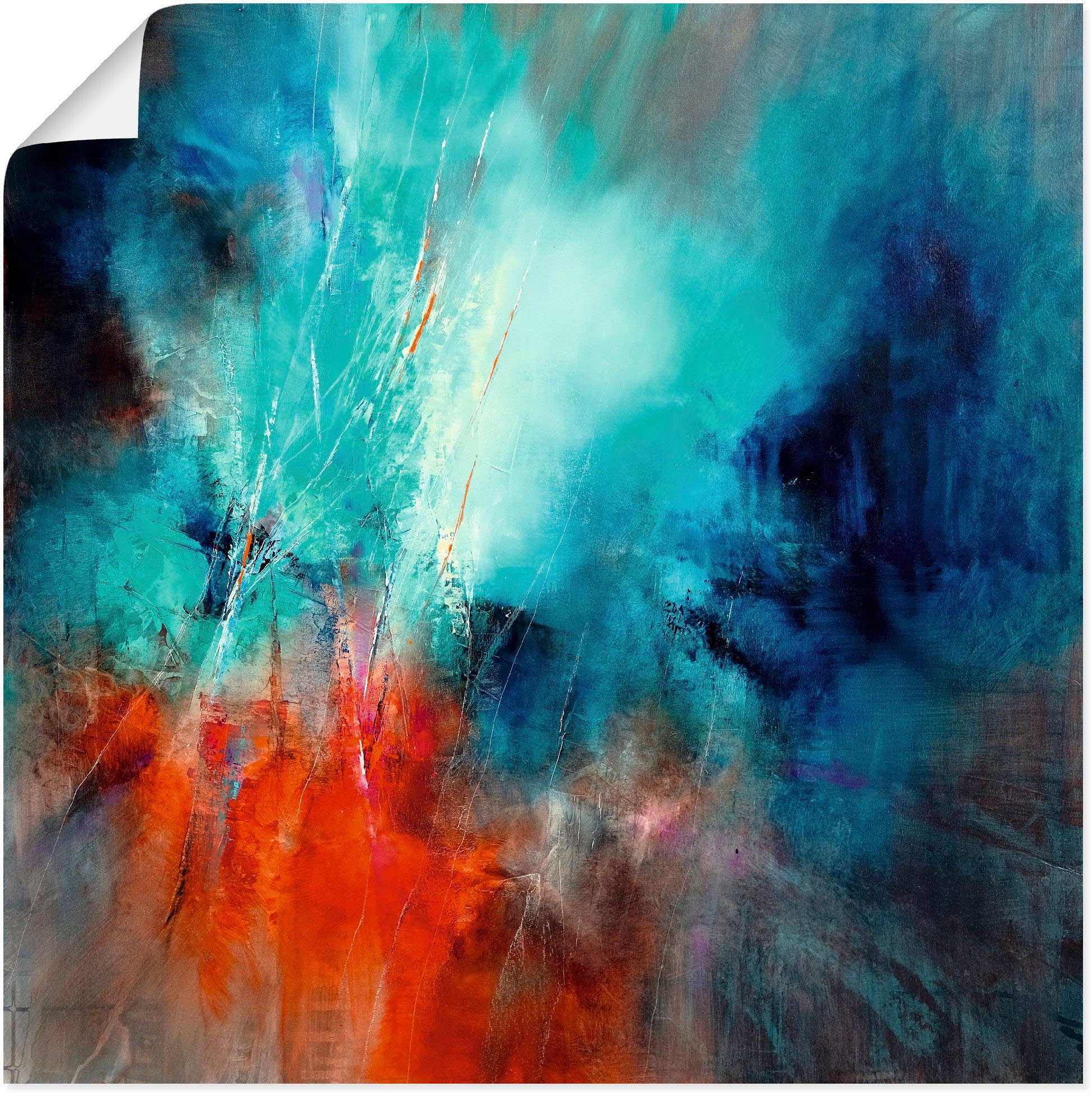 Artland Wandbild »Frühling im Eistobel«, Gegenstandslos (1 Stück), in vielen Größen & Produktarten - Alubild / Outdoorbild für den Außenbereich, Leinwandbild, Poster, Wandaufkleber / Wandtattoo auch für Badezimmer geeignet-Otto