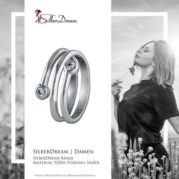 SilberDream Silberring SilberDream Ring 925er Silber Gr. 56 (Fingerring), Damen Ring Dream, 56 (17,8) aus 925er Sterling Silber, Farbe: silber