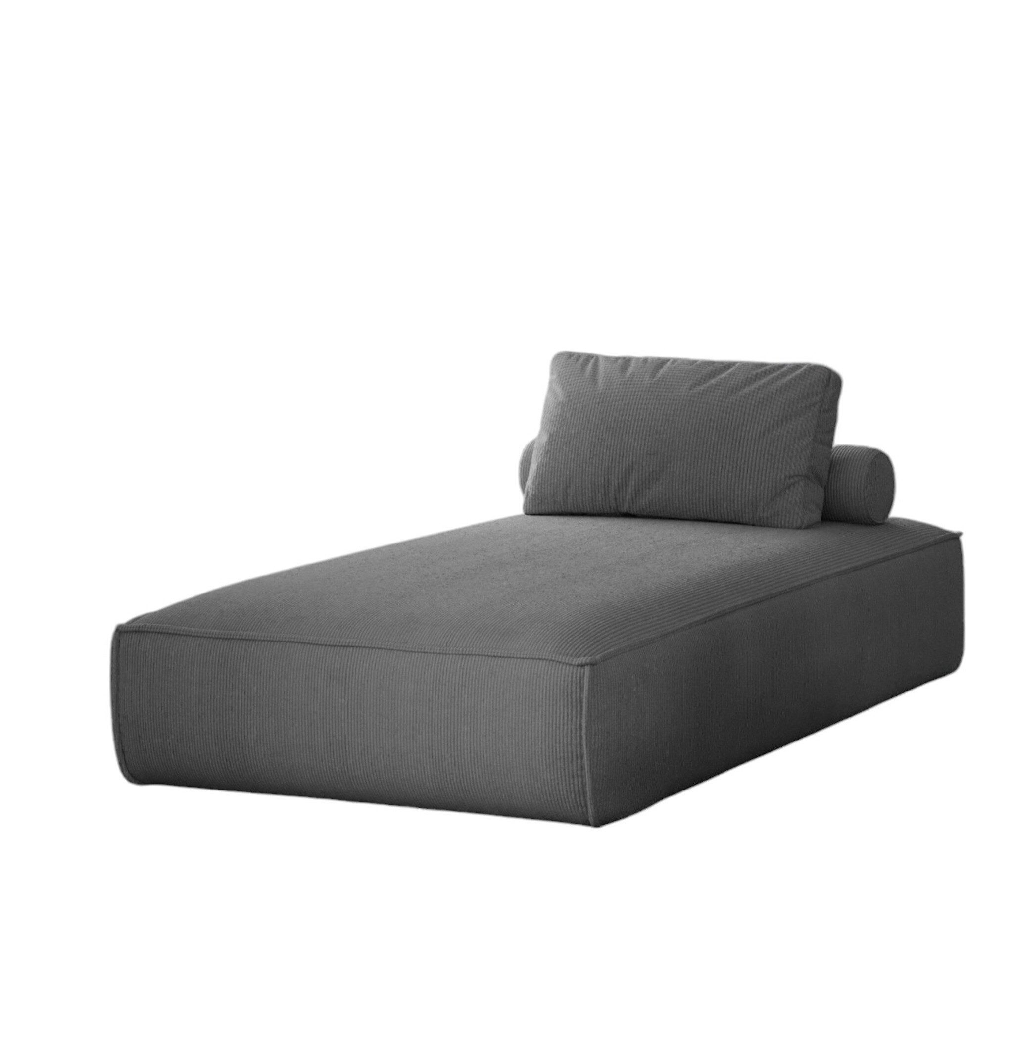 Fun Möbel Chaiselongue Liege Celes in Stoff, inkl. Rückenkissen