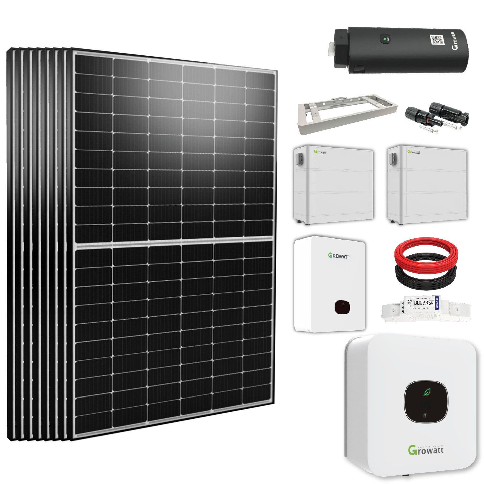 Campergold Solaranlage 4000W/6000W Balkonkraftwerke mit Speicher Hybrid