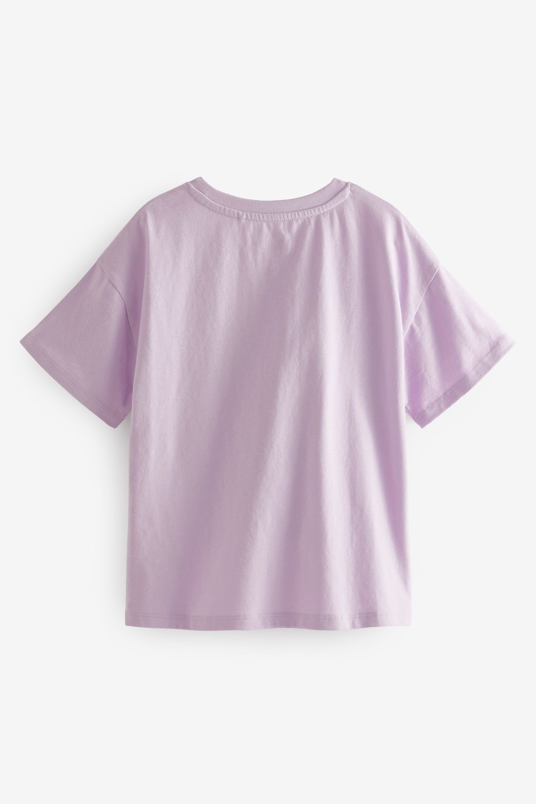 T-Shirt Purple T-Shirt (1-tlg) Mouse License Sequin Next Minnie