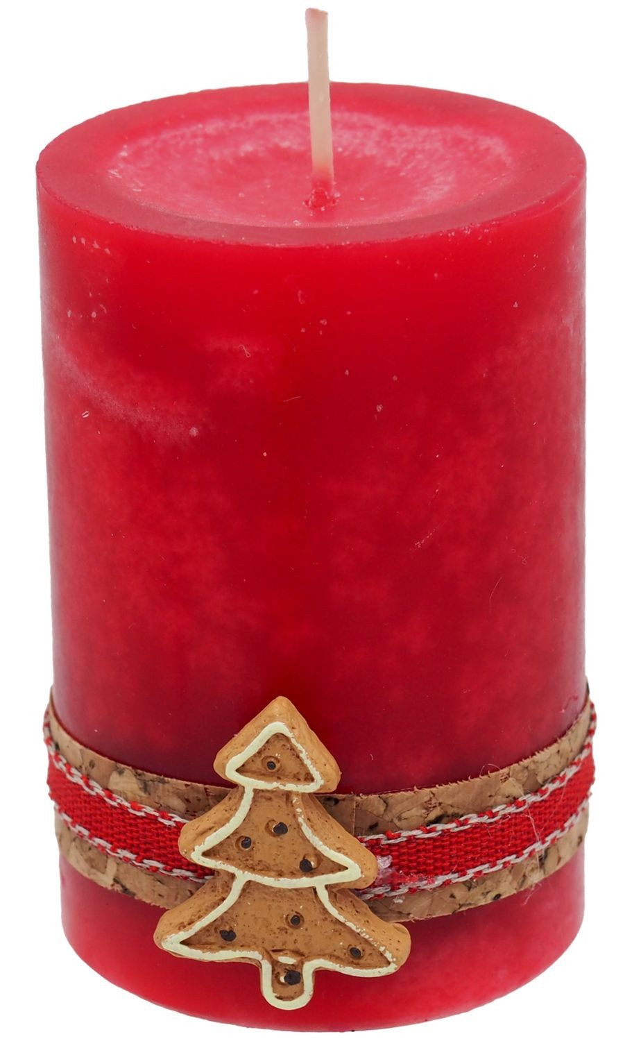 ZauberDeko Adventskerze 4 Adventskerzen Kerzen Stumpenkerzen Rot Creme Keks günstig online kaufen