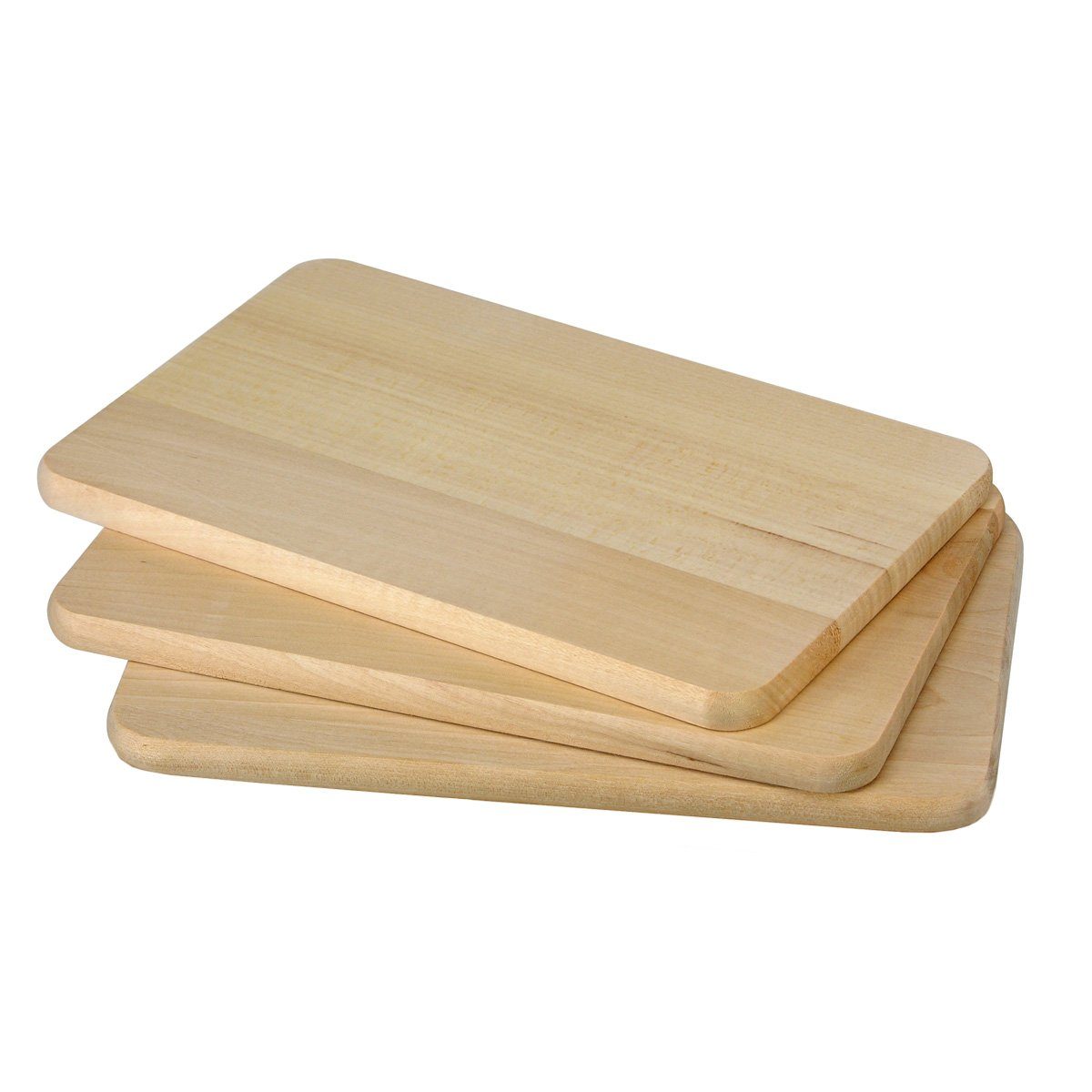 Vesperbrett Holz, Frühstücksbrett (3-St) Holzbrett Frühstücksbrett 3er Set GAUMENKICK cm, 21,5x13,5x1 -