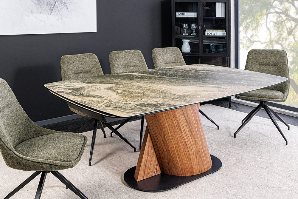 riess-ambiente Esstisch ELEMENTS 180–260cm beige – spanische Keramik, auszi günstig online kaufen