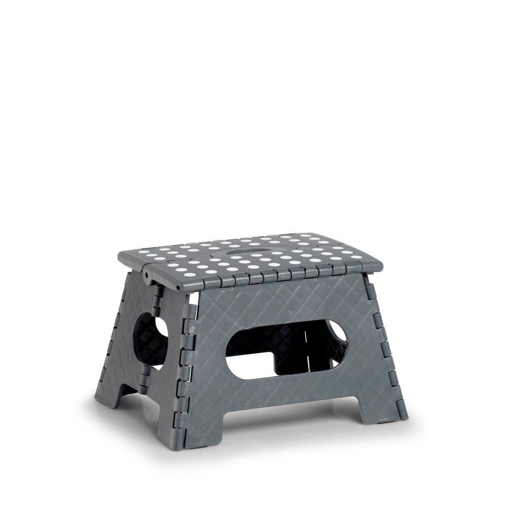 Zeller Present Ablageelement Klapphocker, Kunststoff, anthrazit, 35 x 28 x 22 cm
