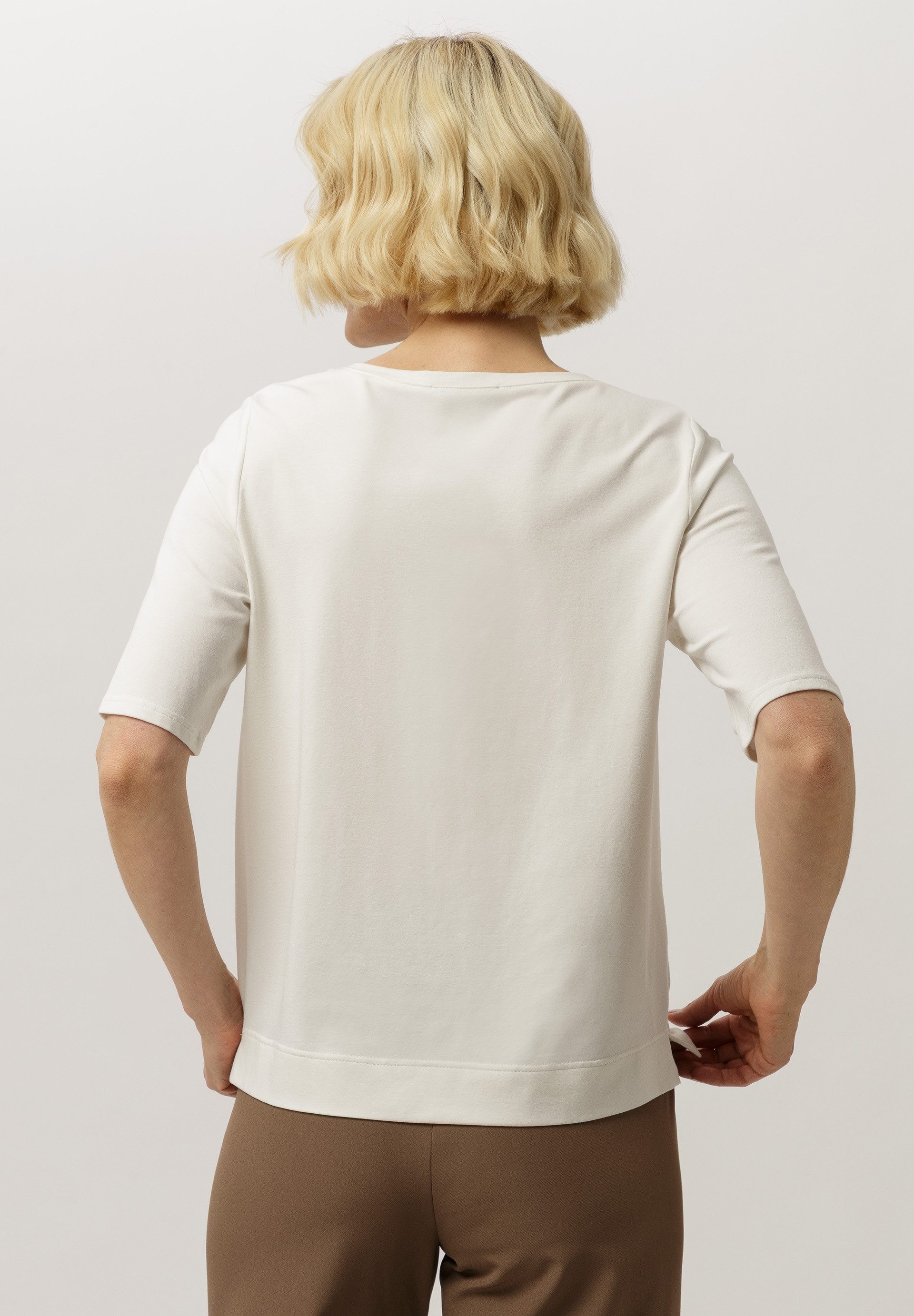 FRANK WALDER T-Shirt mit Mittelnaht