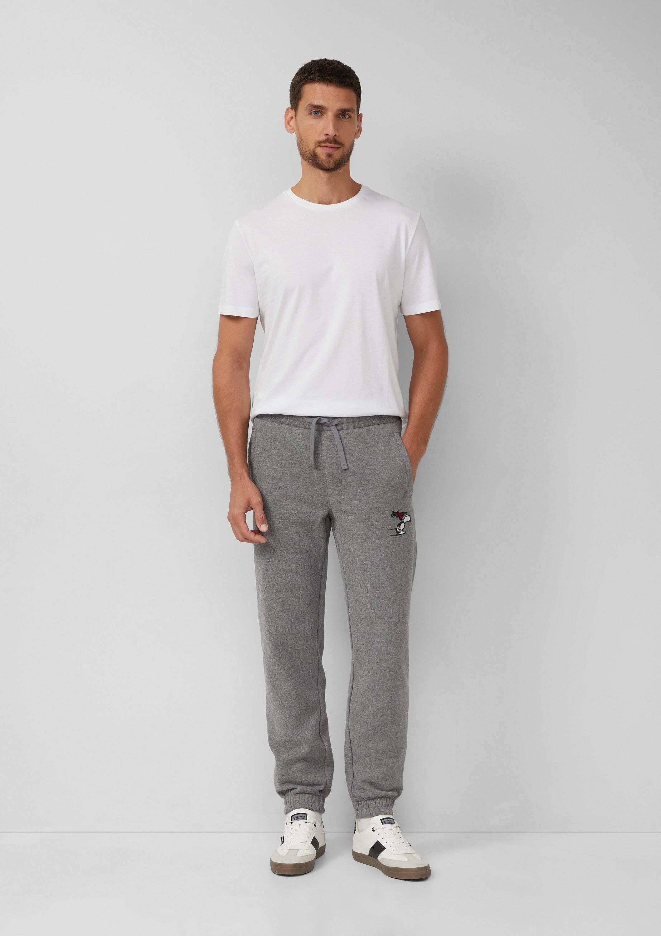 s.Oliver Jogginghose Hose DETROIT Detroit: Weiche Sweatpants mit Peanuts®-Artwork