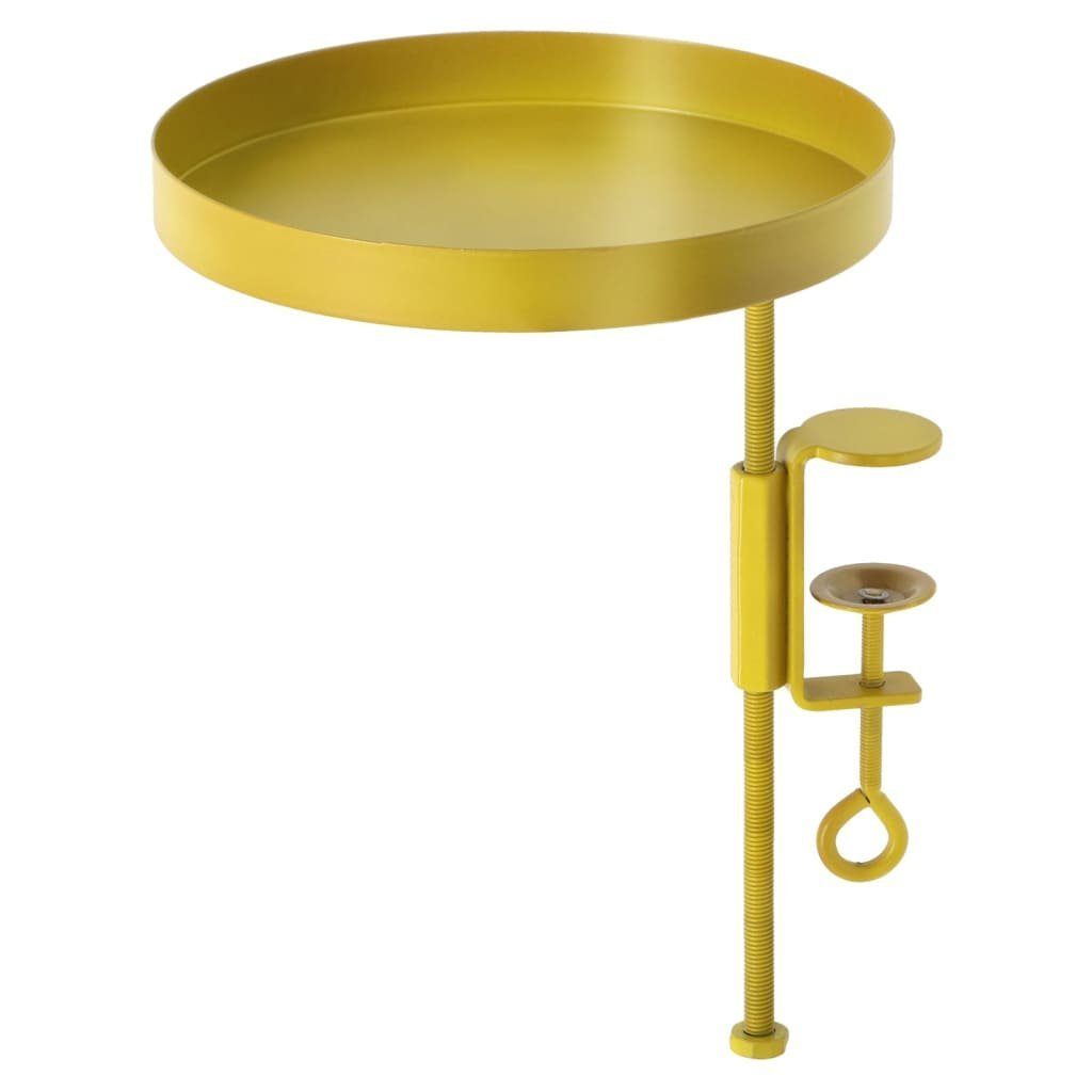 Klemme Stahl Esschert Golden Design BV Tablett M, mit Blumentopfhalter Rund