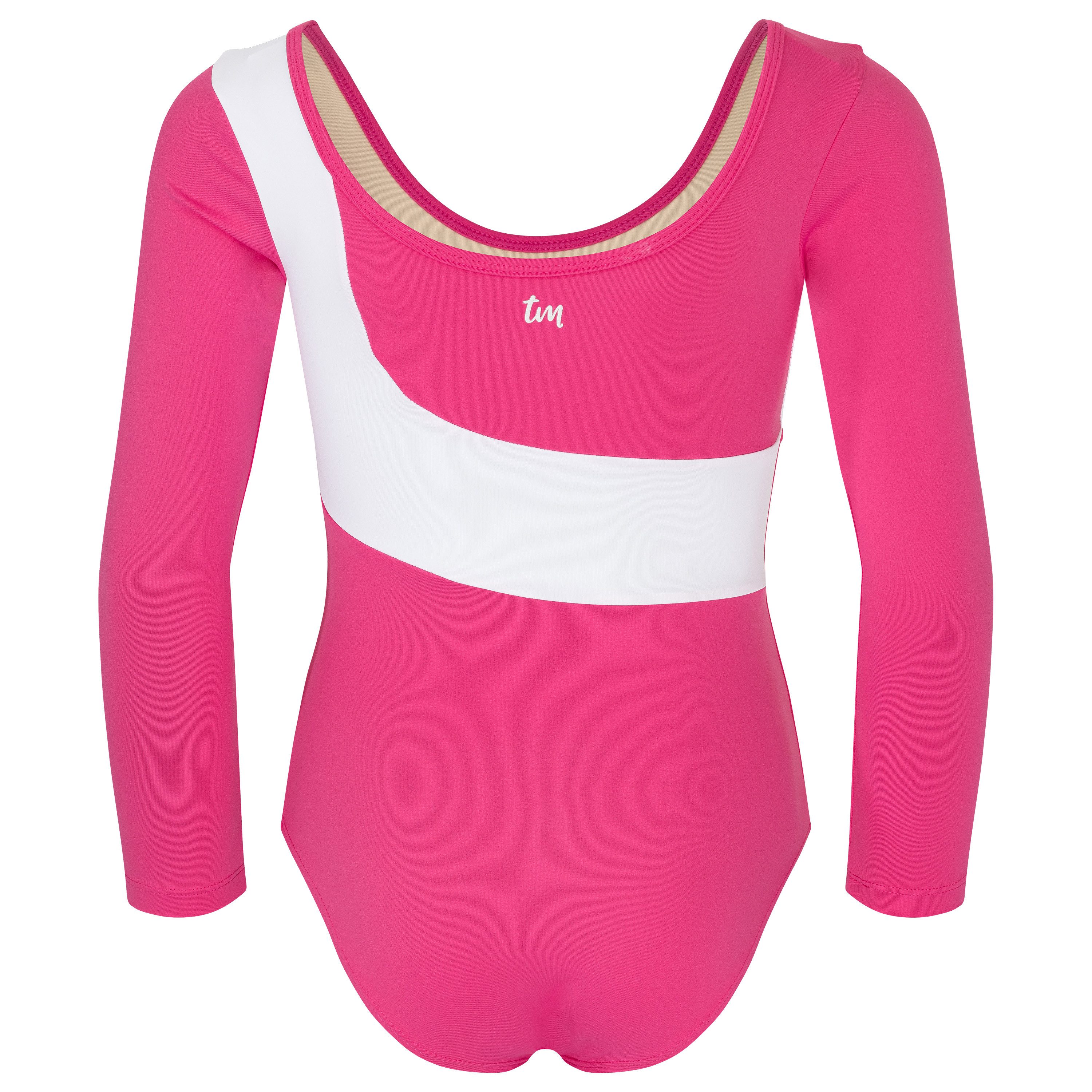 tanzmuster Turnanzug Rosie Mädchen Langarm, Gymnastikanzug mit Glitzersteinen für Kinder