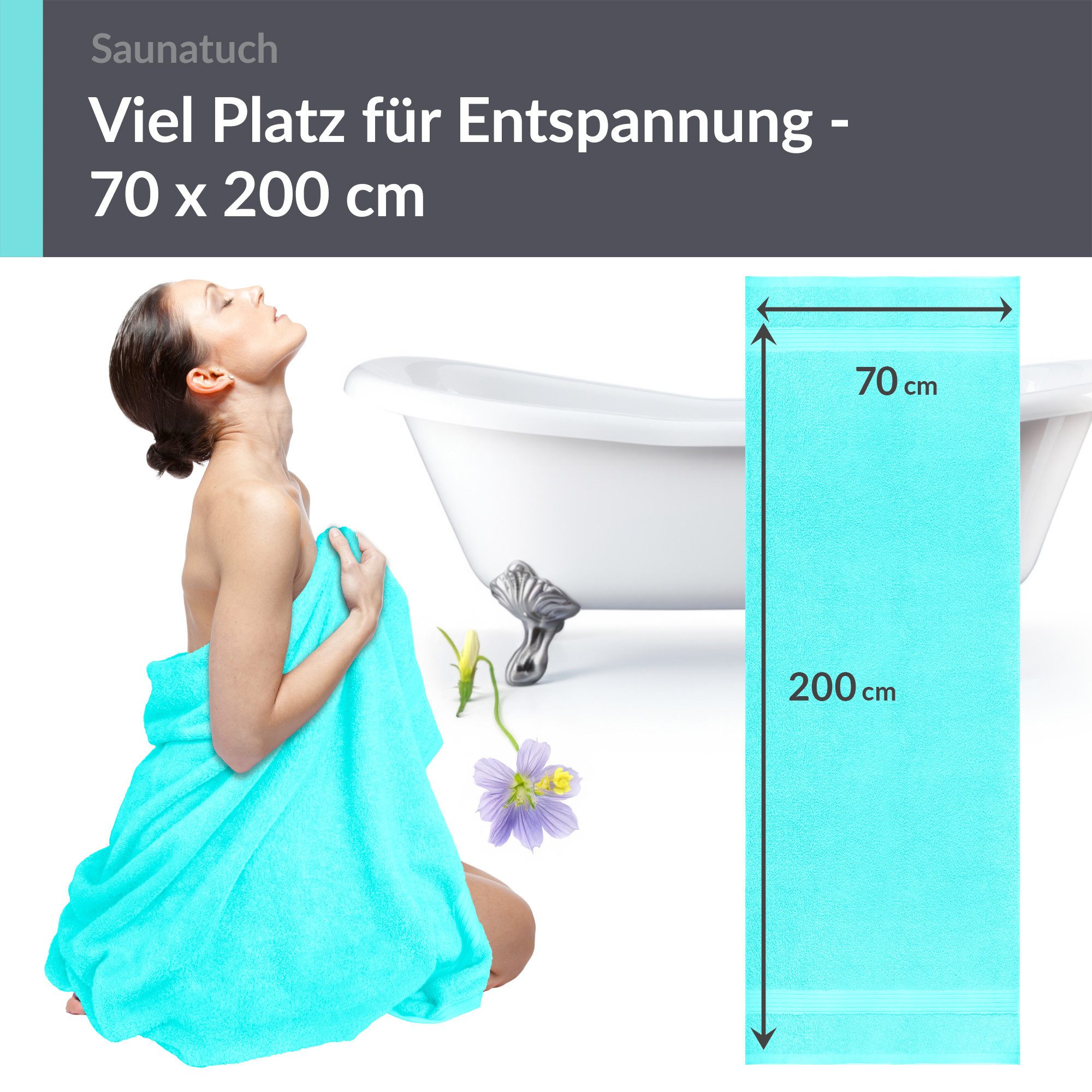 Lashuma Saunatuch XXL Handtuch, Frottee (1-St), Badetuch Damen & Badehandtu günstig online kaufen
