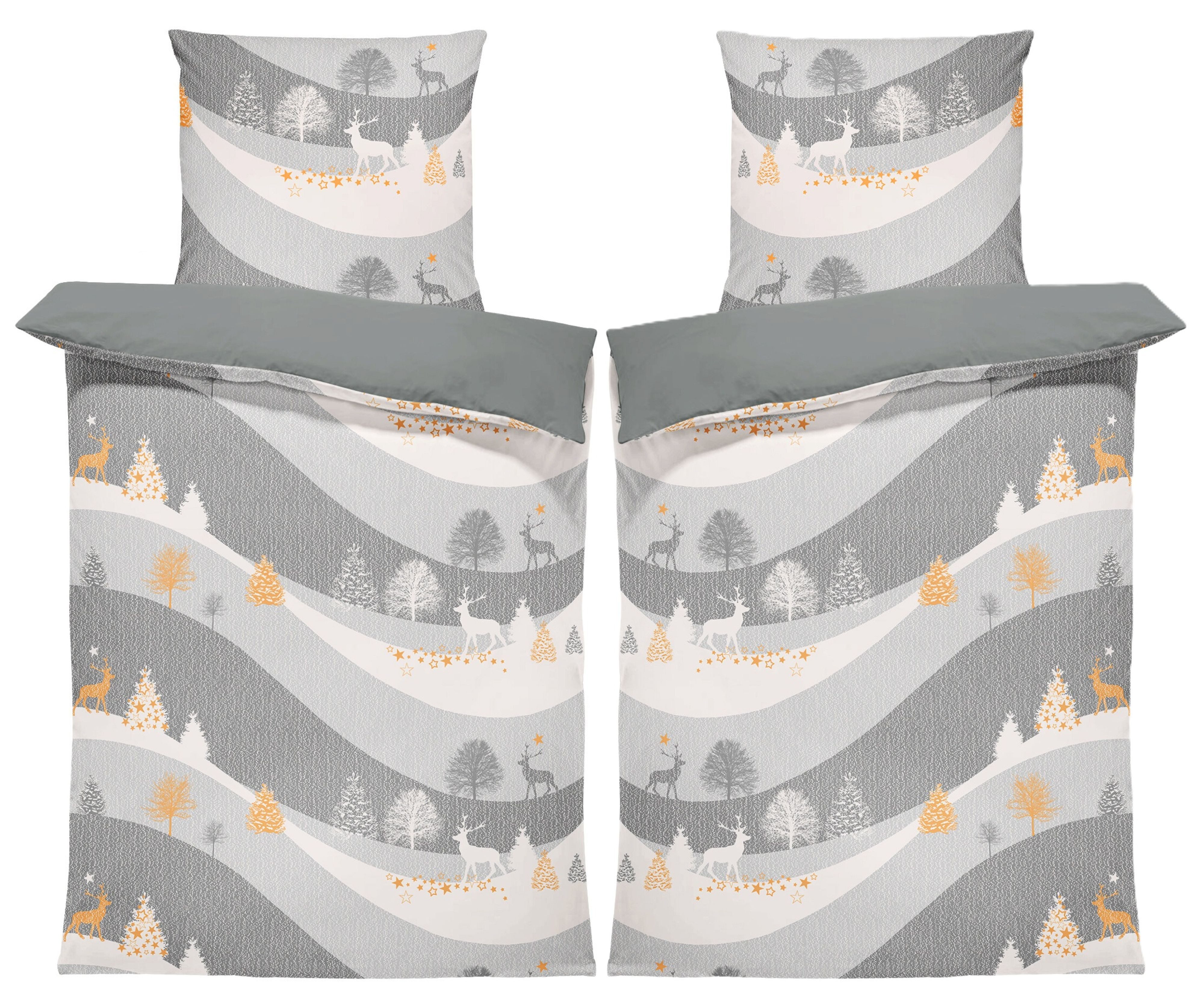 One Home Bettwäsche Winter Wonderland Weihnachten, günstig online kaufen