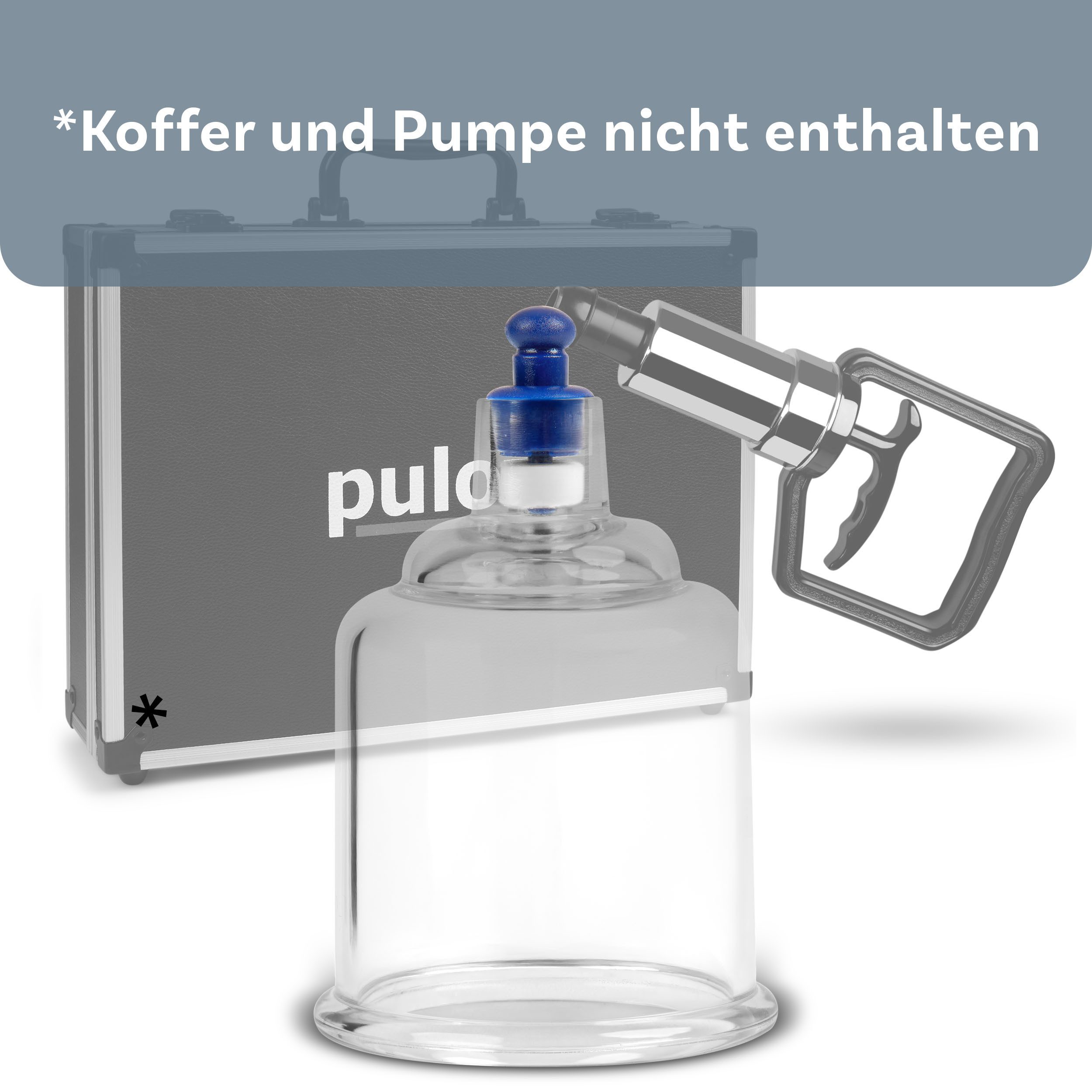 pulox Vakuum-Massager Pulox - Schröpfglas aus Kunststoff