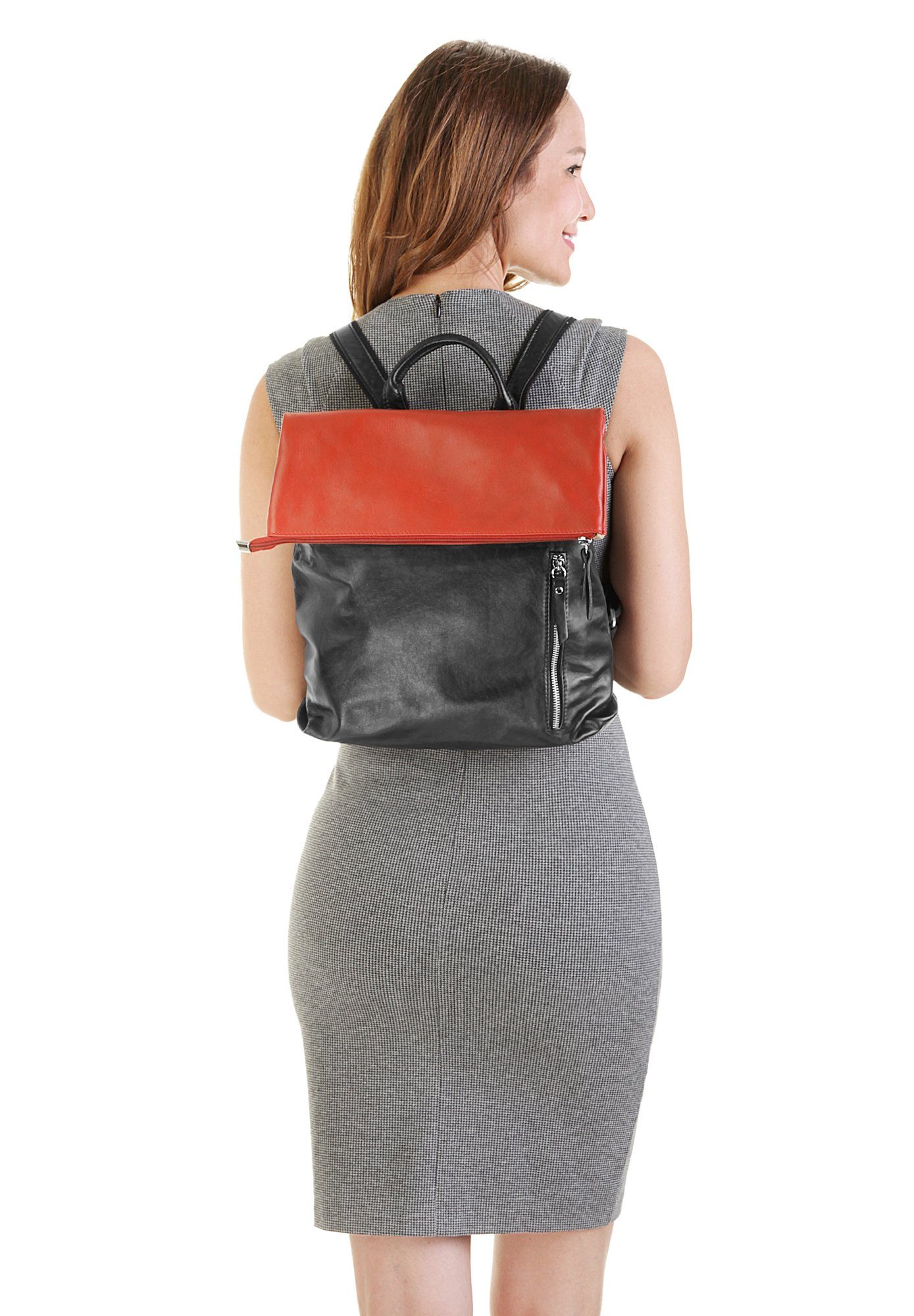 Cluty Cityrucksack, echt Leder, Made in Italy günstig online kaufen