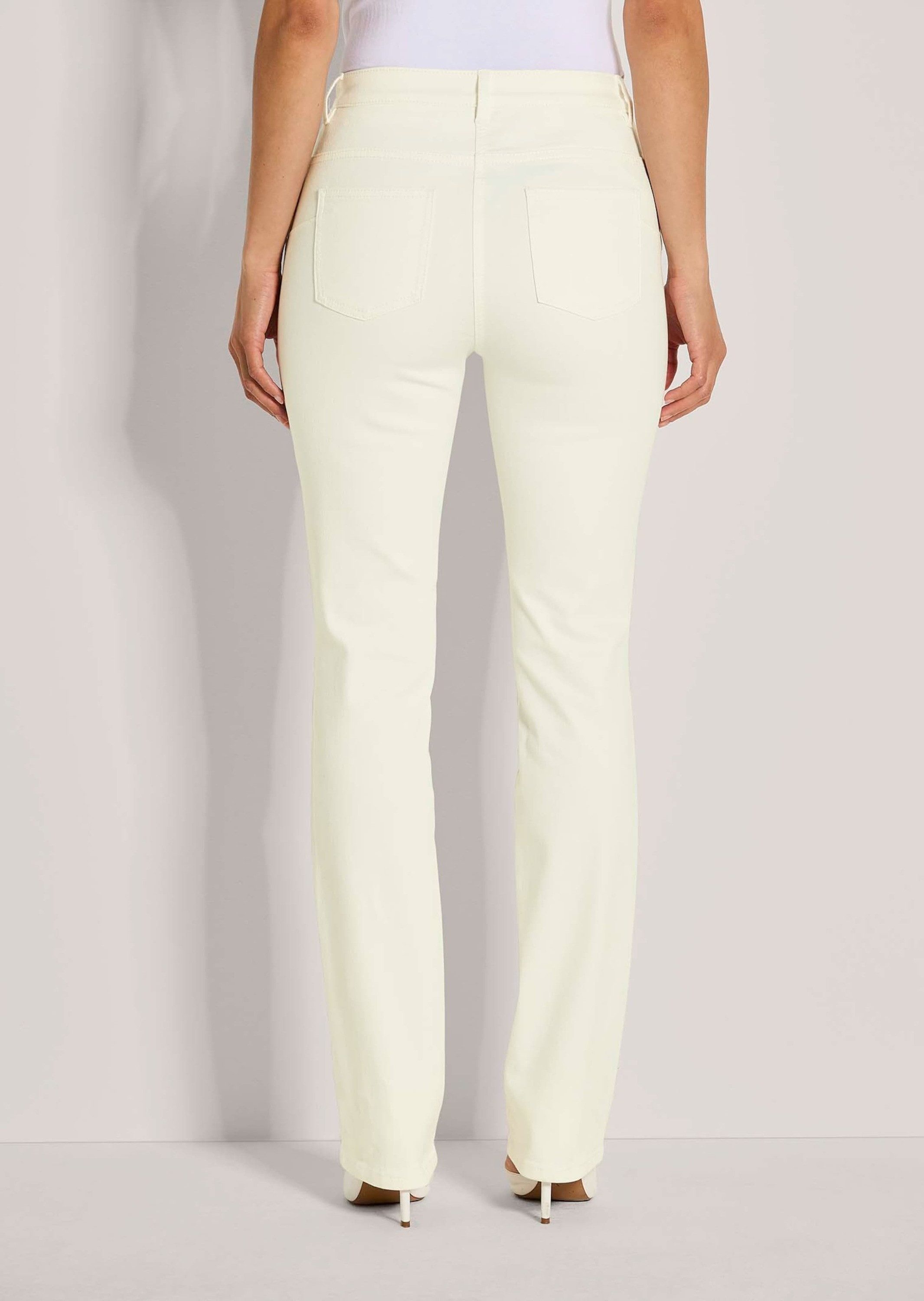 MADELEINE Gerade Jeans Gerade Five-Pocket-Jeans mit Stretch Lange Jeans mit bequemem Formbund, Gürtelschlaufen