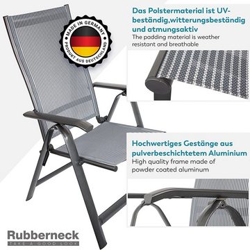 RUBBERNECK Gartenstuhl Aluminium Gartenstuhl Made in Germany 10-Stufen Hochlehner (1 St)