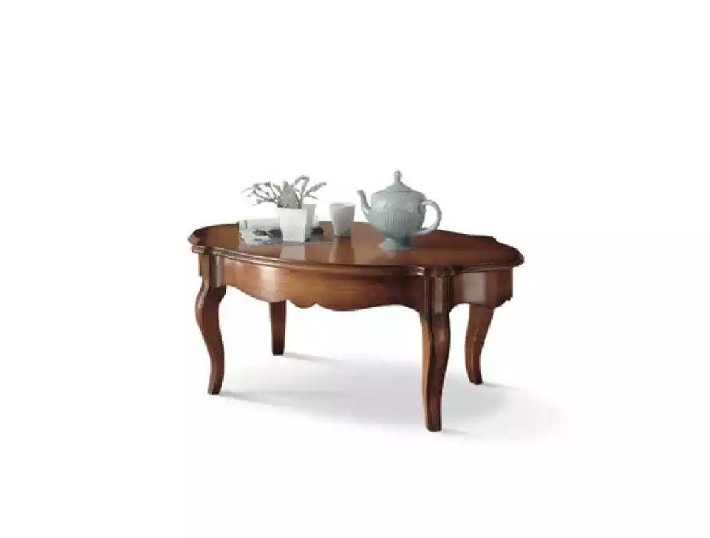 JVmoebel Couchtisch Ovaler Holz-Couchtisch in Braun mit Art Deco-Design (Packung, 1-St., 1x nur Couchtisch), Made in Europa