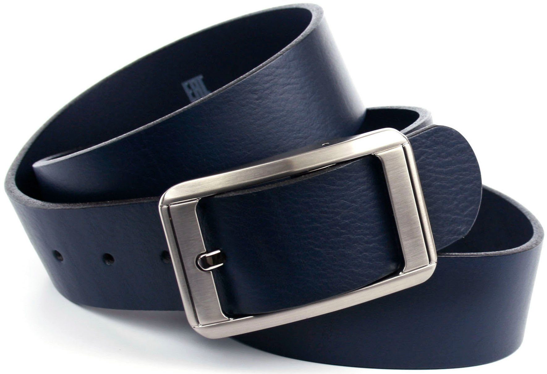 Anthoni Crown Ledergürtel Jeansgürtel mit silberfarbener günstig online kaufen