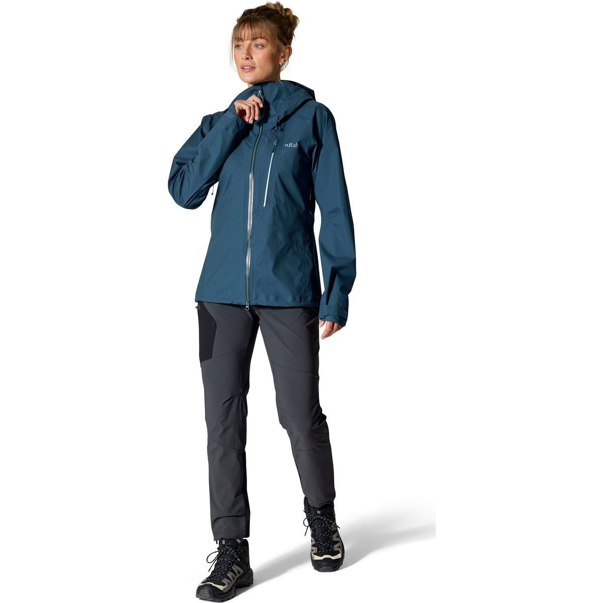 Rab Outdoorjacke Firewall Alpine Jacket Wmns Leichte, wasserdichte Jacke mit exzellentem Wetterschutz und
