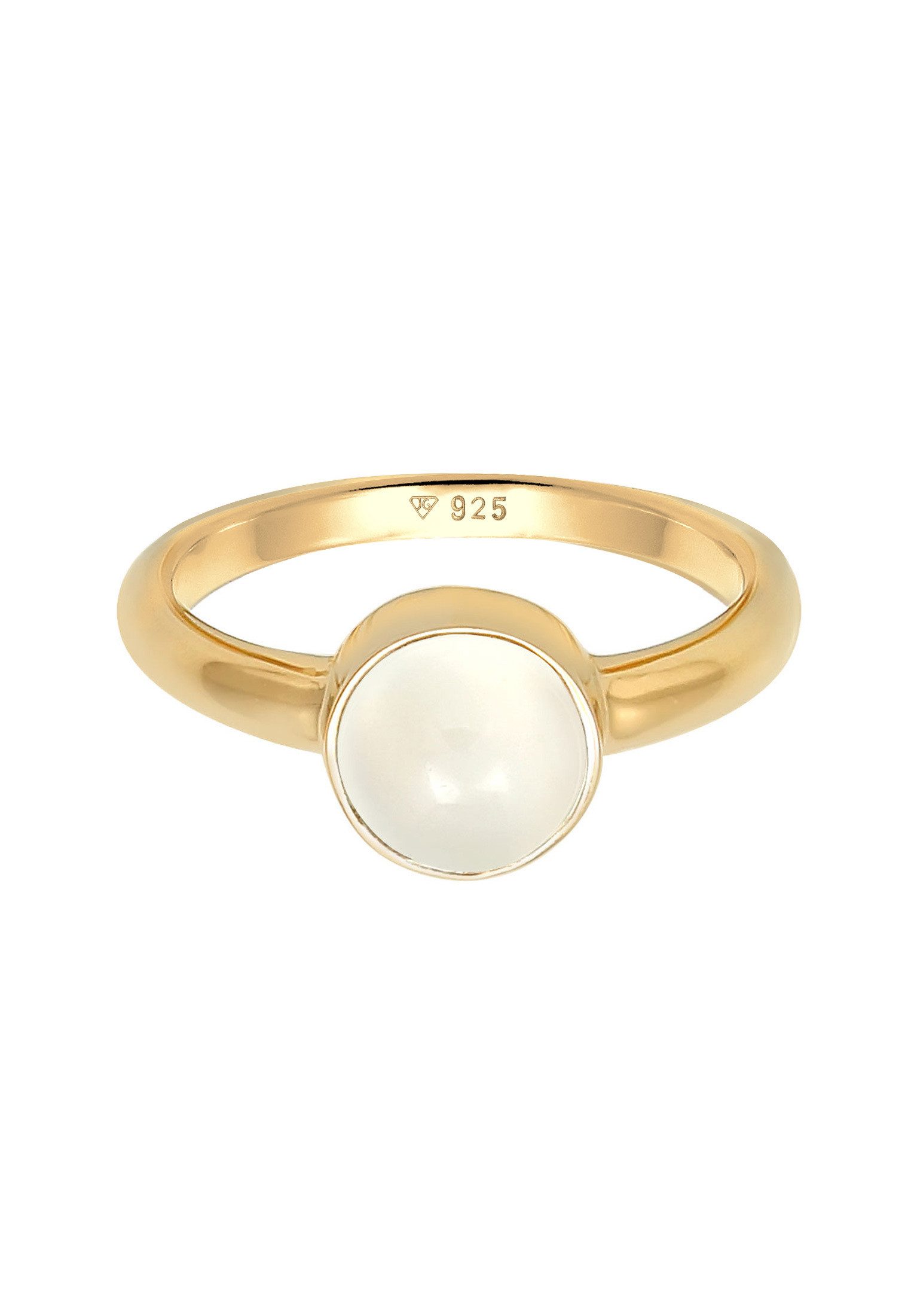 Elli Fingerring Solitär Edelstein Mondstein Pastell günstig online kaufen