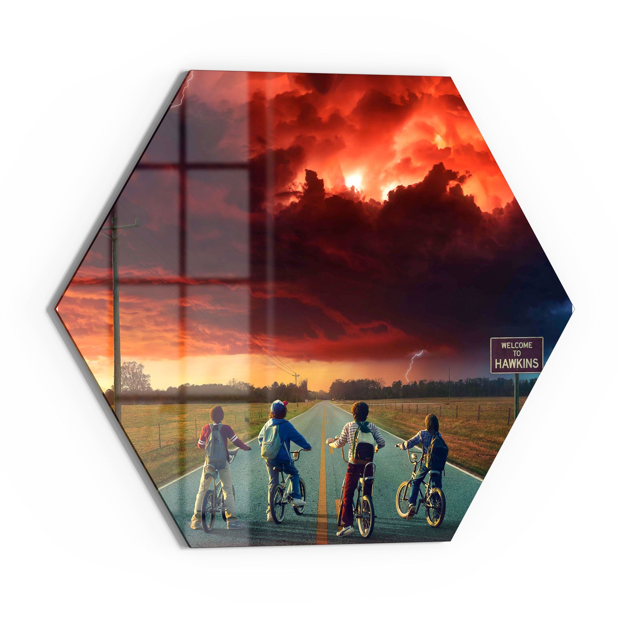 DEQORI Glasbild 'Stranger Things Mystisch', 'Stranger günstig online kaufen
