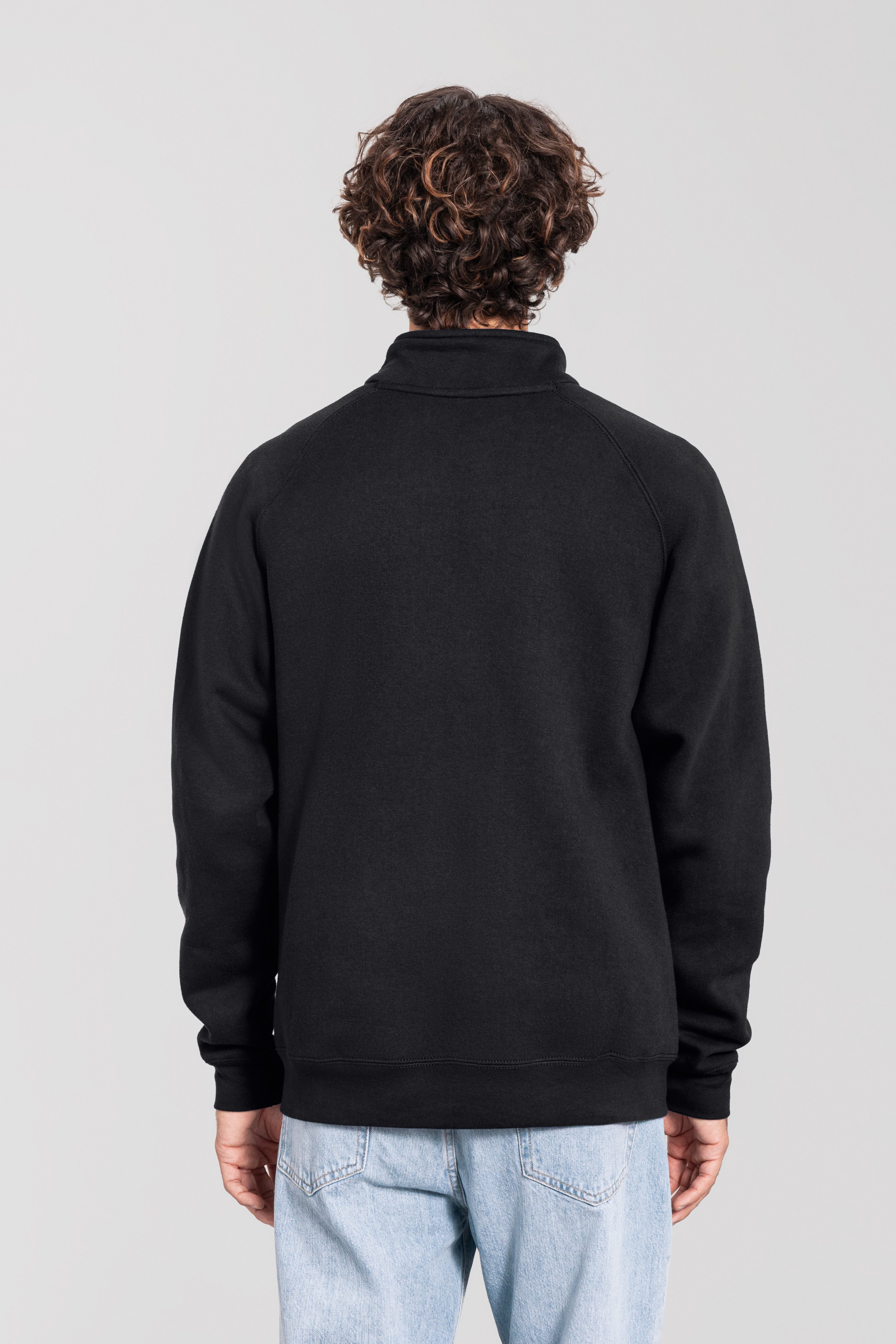 Fruit of the Loom Sweatjacke Iconic Premium Sweat Jacket mit Eingrifftaschen, meliert, in normaler Länge – Bild 3 von 4