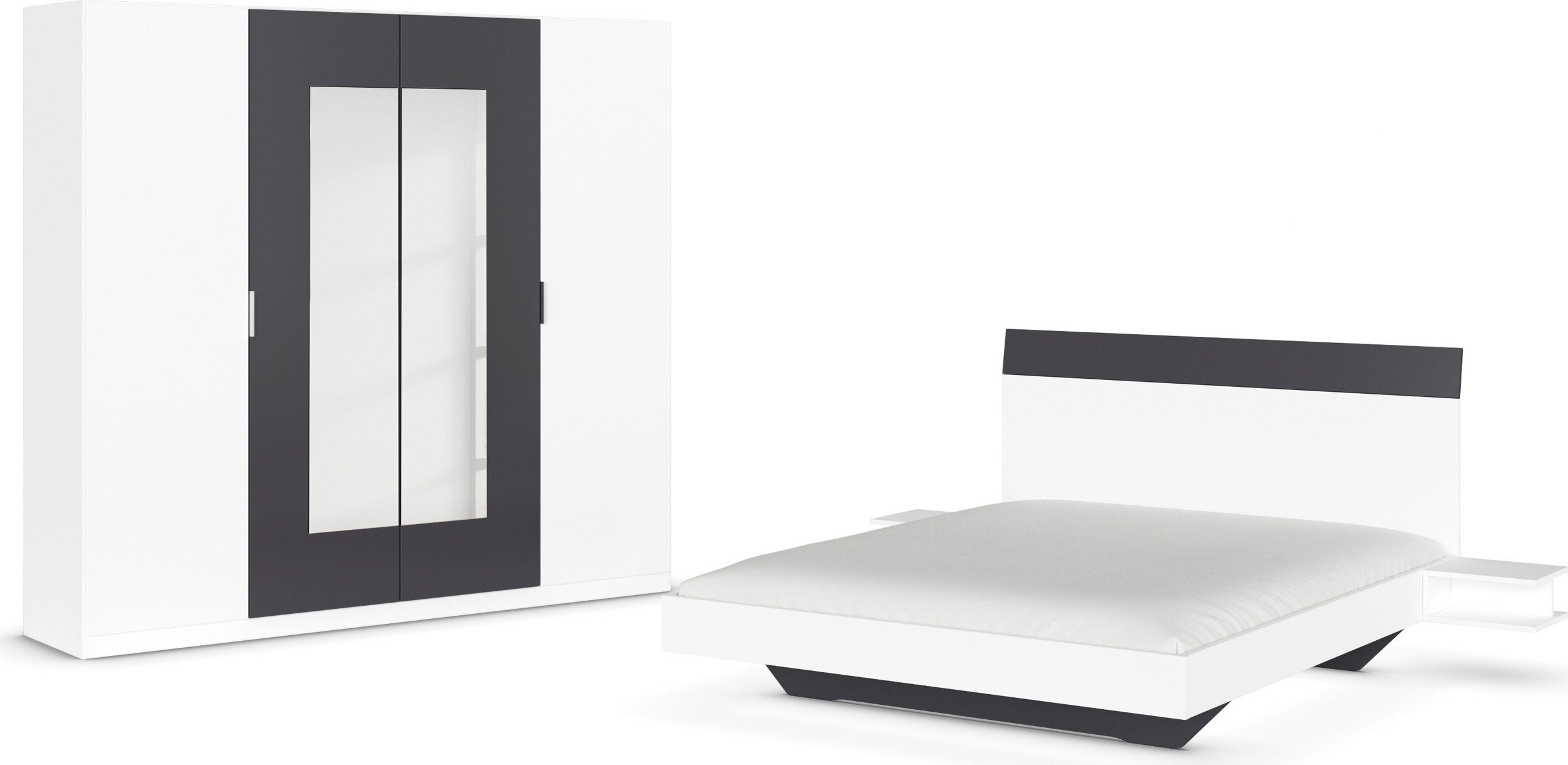 rauch Schlafzimmer-Set "Monza", mit Drehtürenschrank Breite 226 cm, Bettanl günstig online kaufen
