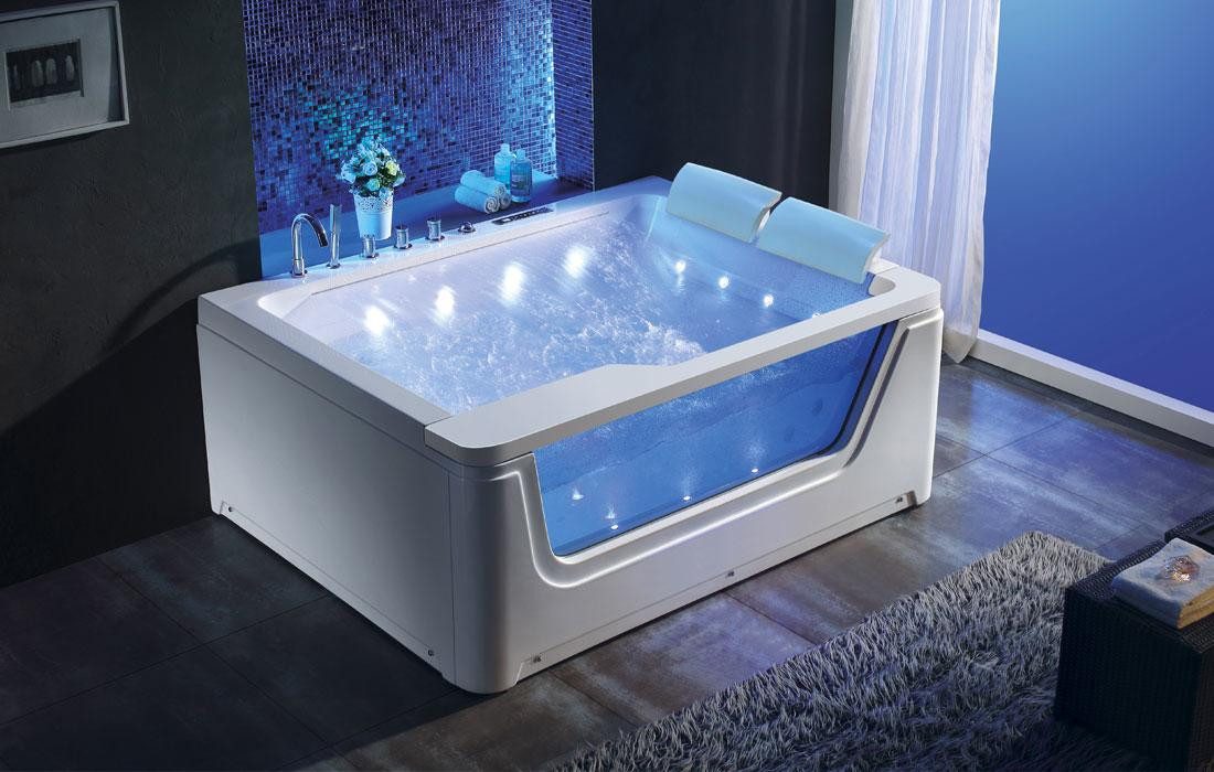 Duwilux Whirlpool-Badewanne Whirlpool Alabama 170x130 Badewanne SONDERPREIS Whirlwanne, (1-tlg)