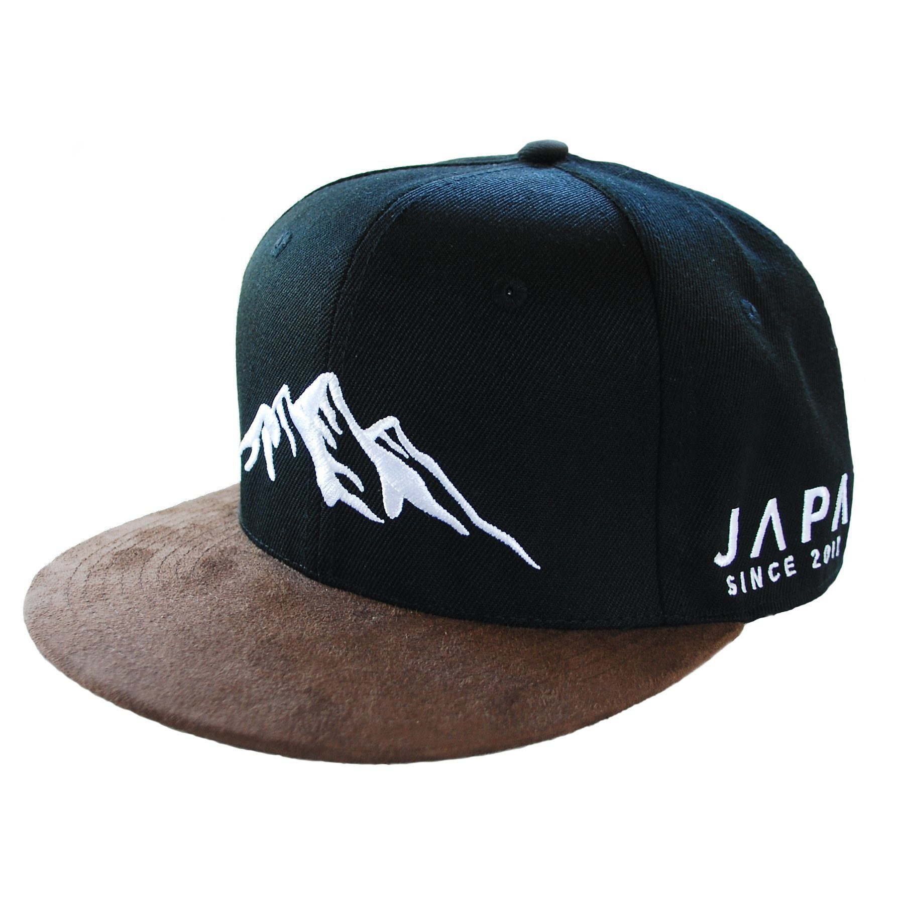 Baseball Snapback Berge Damen Belüftungslöchern Mountain schwarz/braun Snapback Herren Cap Trucker Japa mit Cap