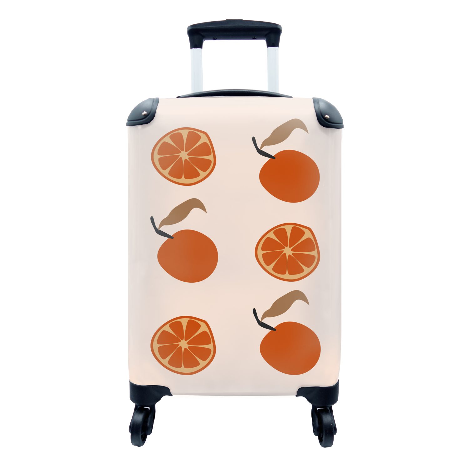 MuchoWow Handgepäckkoffer 4 Rollen, rollen, - für Handgepäck Reisetasche Muster, - mit Reisekoffer Tomaten Trolley, Sommer Ferien