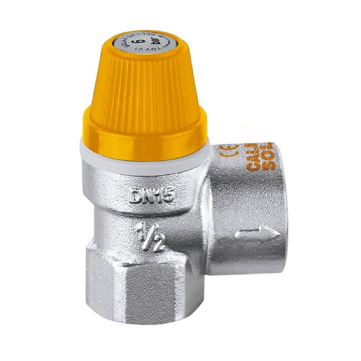 Caleffi Absperrventil Solar Membran Überdruckventil 1/2 Zoll 6 bar Sicherheitsventil