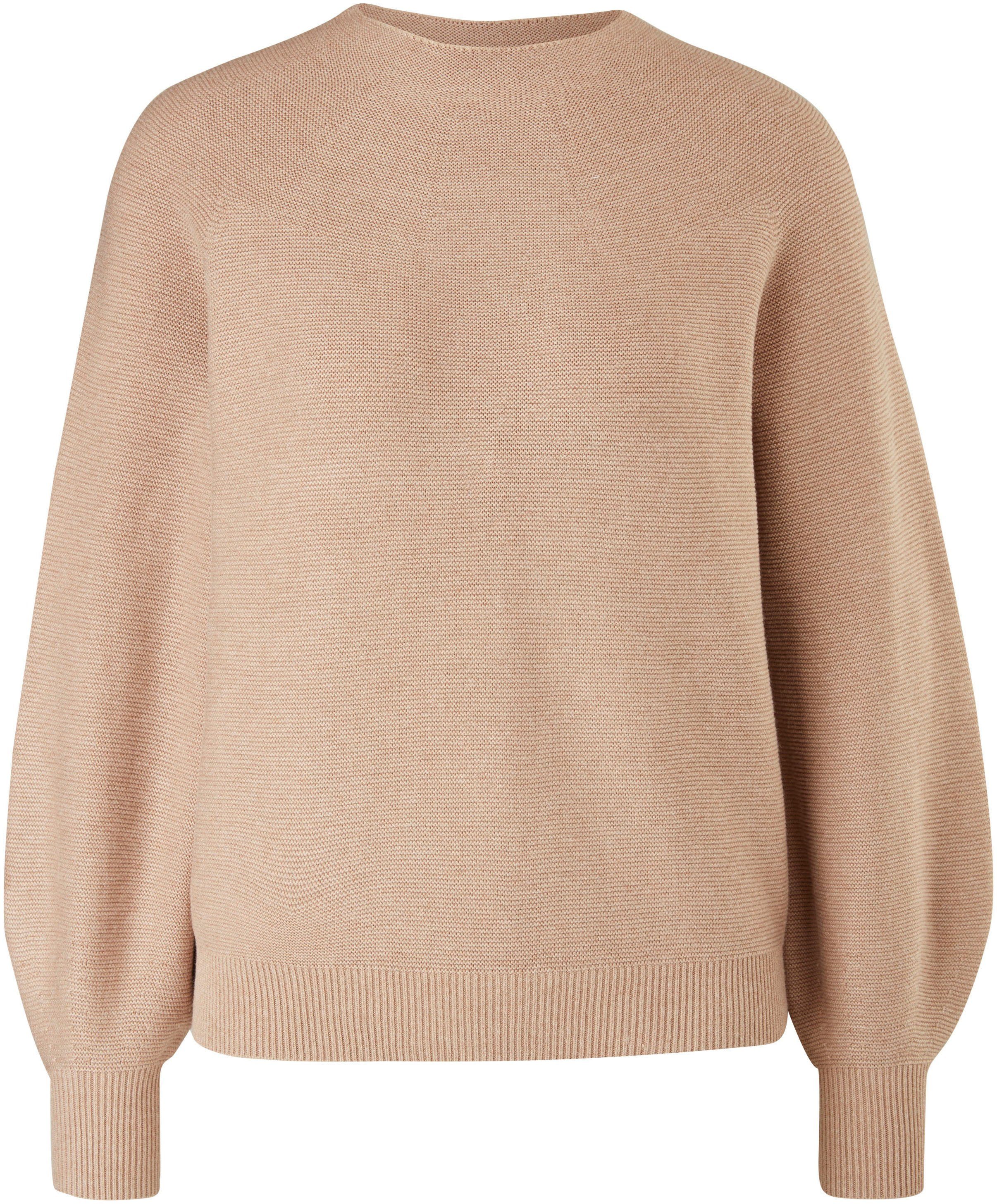 s.Oliver Rundhalspullover in Rechtsstrickoptik. Reduzierter Preis € 30,59. Unverbindliche Preisempfehlung € 49,99
