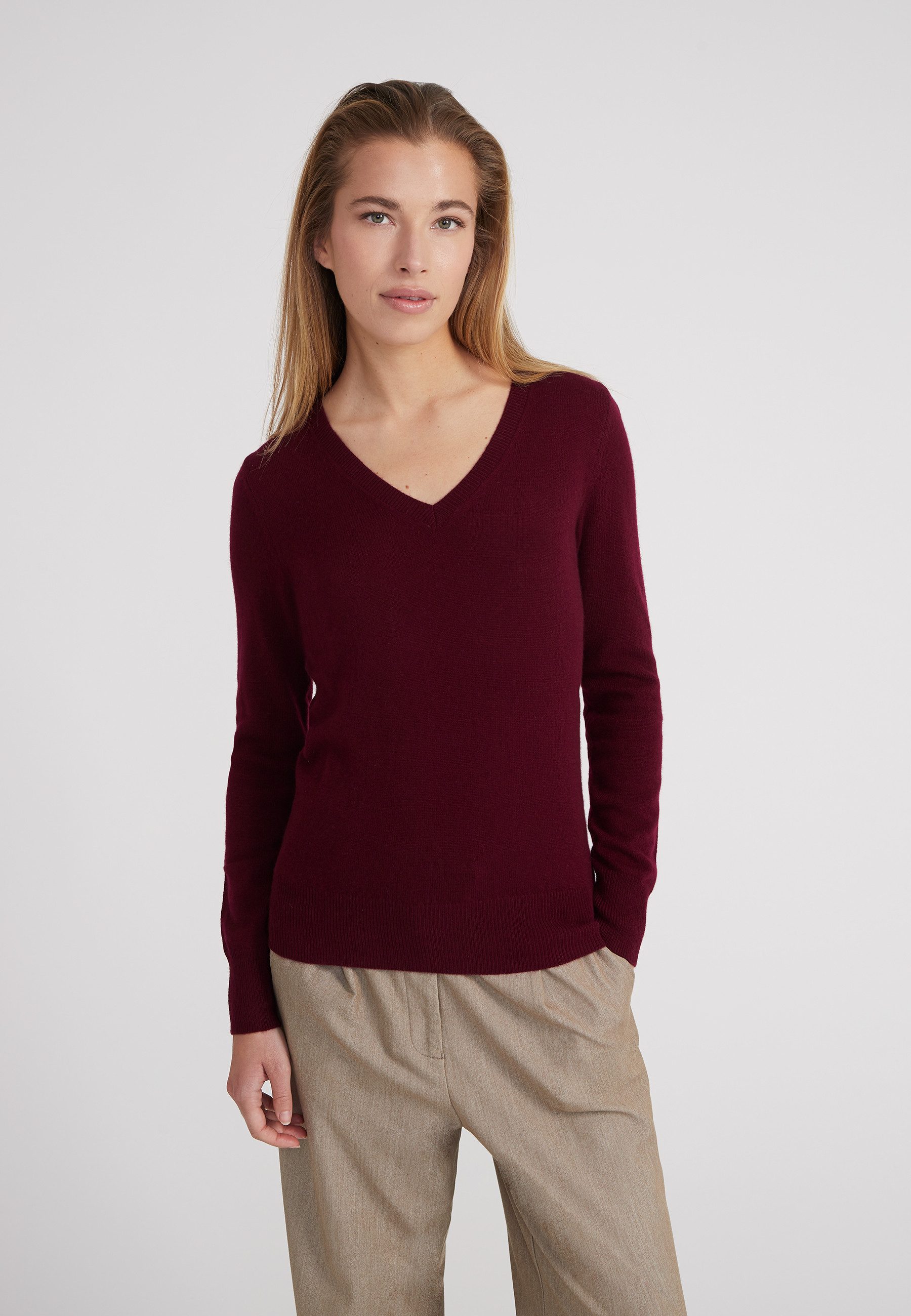 Style & Republic Kaschmirpullover Kaschmirpullover V-Neck Kaschmirpullover V-Neck