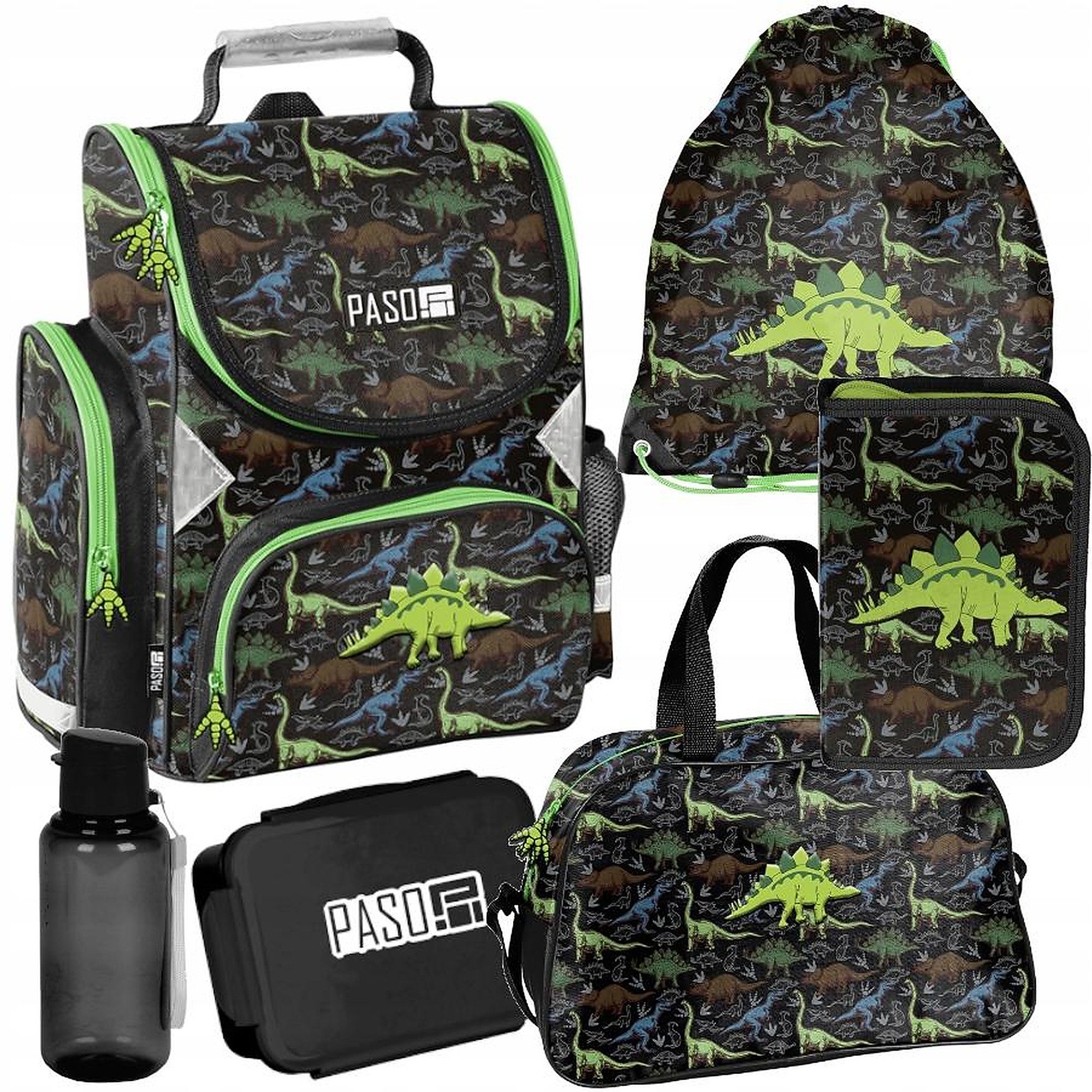 Schulrucksack Mega-Set Dinosaurs Schulset 6-tlg.