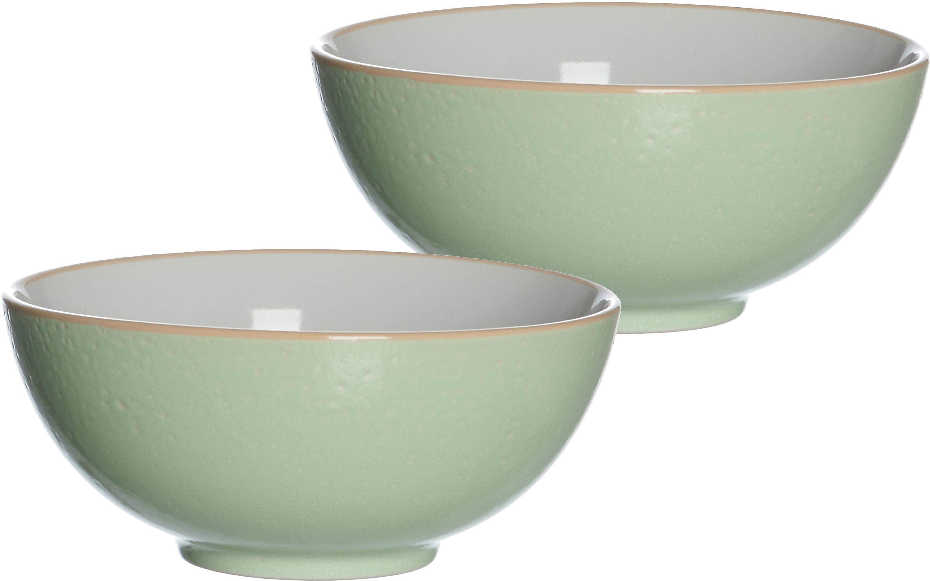 Ritzenhoff & Breker Schale Puebla, Steinzeug, (Set, 2-tlg), Buddha-Bowls, Ø 17,5 cm