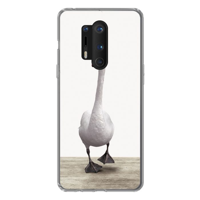 MuchoWow Handyhülle Schwan - Tiere - Vogel - Jungen - Mädchen - Kinder Phone Case Handyhülle OnePlus 8 Pro Silikon Schutzhülle