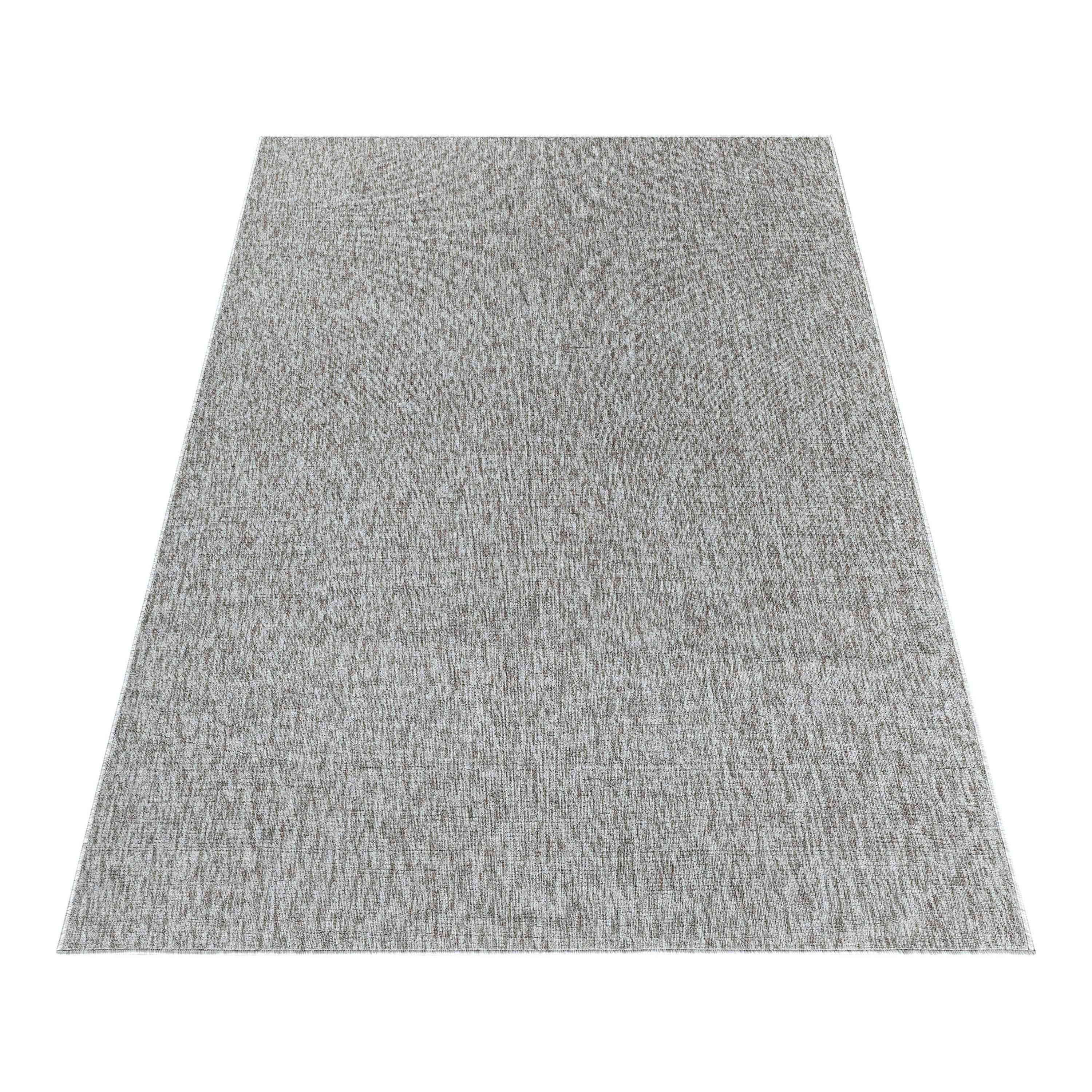 Teppich Unicolor - Hellgrau Teppich Teppium, Läufer, mm, Einfarbig, Wohnzimmer Höhe: 7
