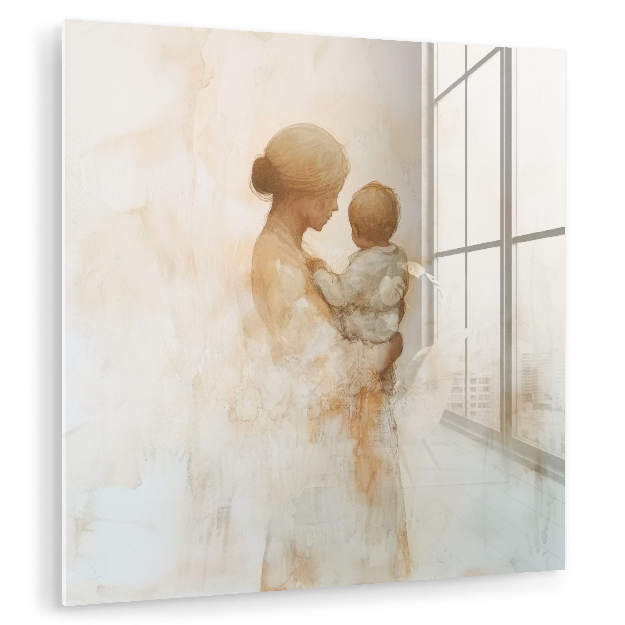 MuchoWow Acrylglasbild Kind - Mutter - günstig online kaufen