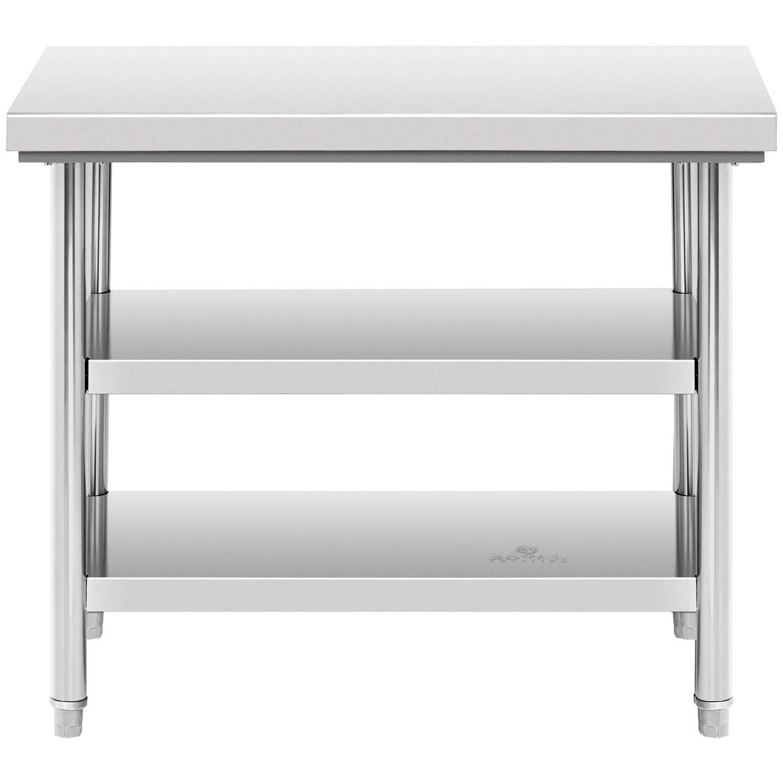 Royal Catering Arbeitstisch 100 x 60 cm Edelstahltisch 500 kg Edelstahl Zerlegetisch 3 Ebenen, verschiedene Größen – Bild 4 von 5