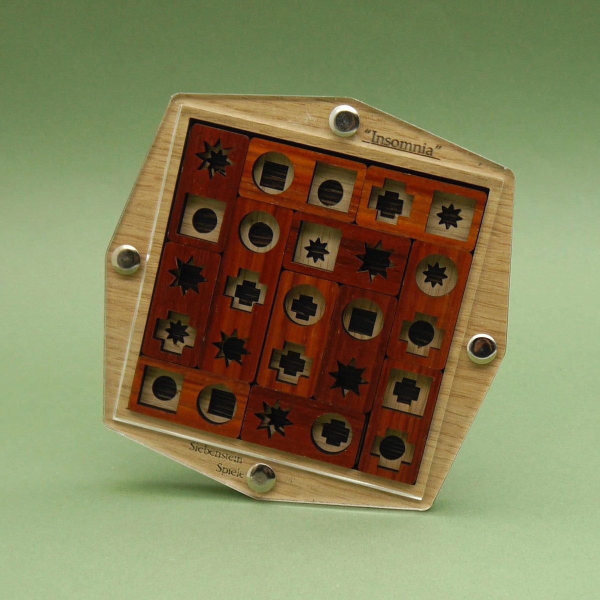 ROMBOL Denkspiele Spiel INSOMNIA - interessantes Knobelspiel, Holzpuzzle, Denkspiel