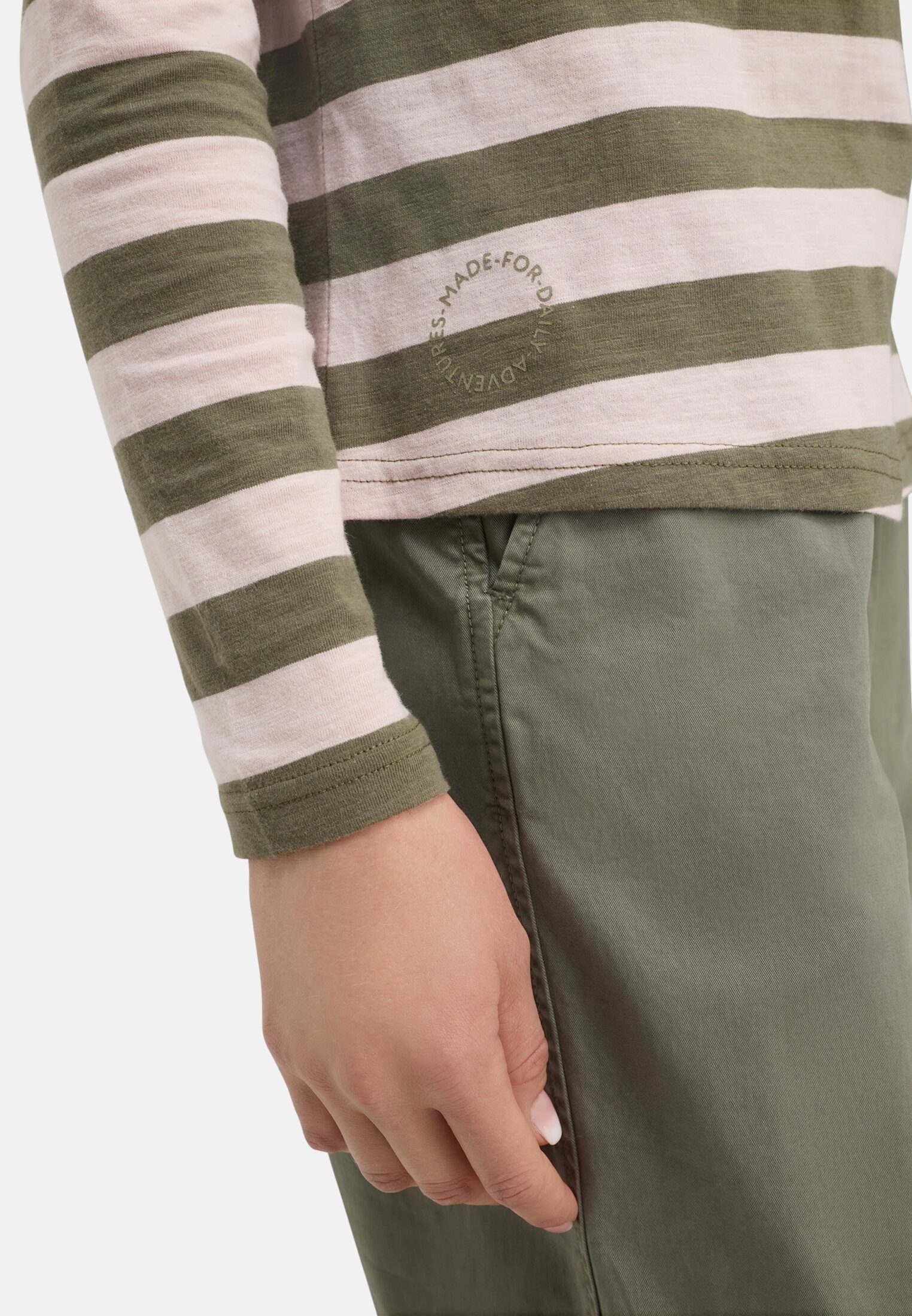 camel active Langarmshirt mit Raglanärmeln Langarm Rundhals