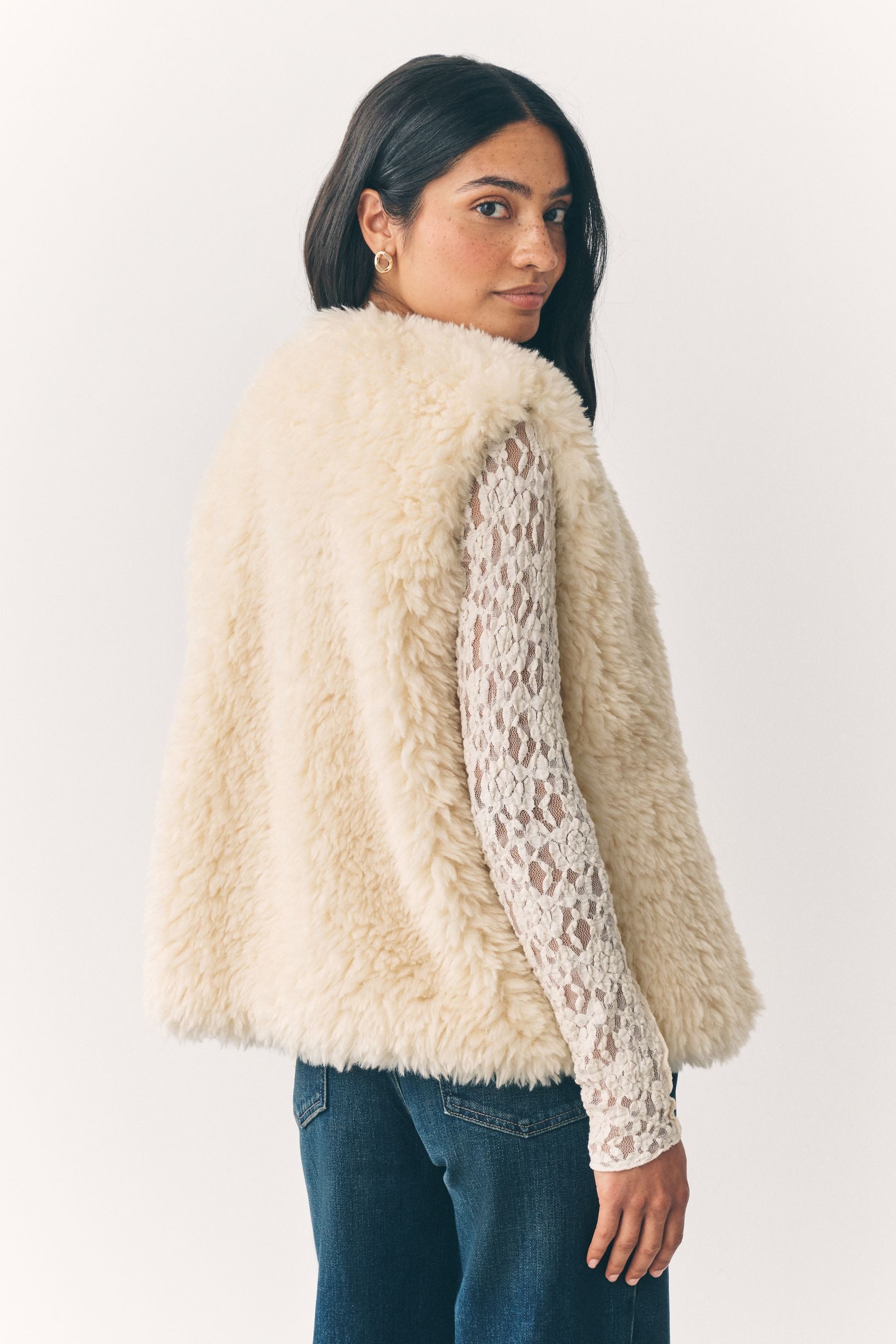 Next Fellimitatjacke Weste aus Kunstfell (1-St) günstig online kaufen