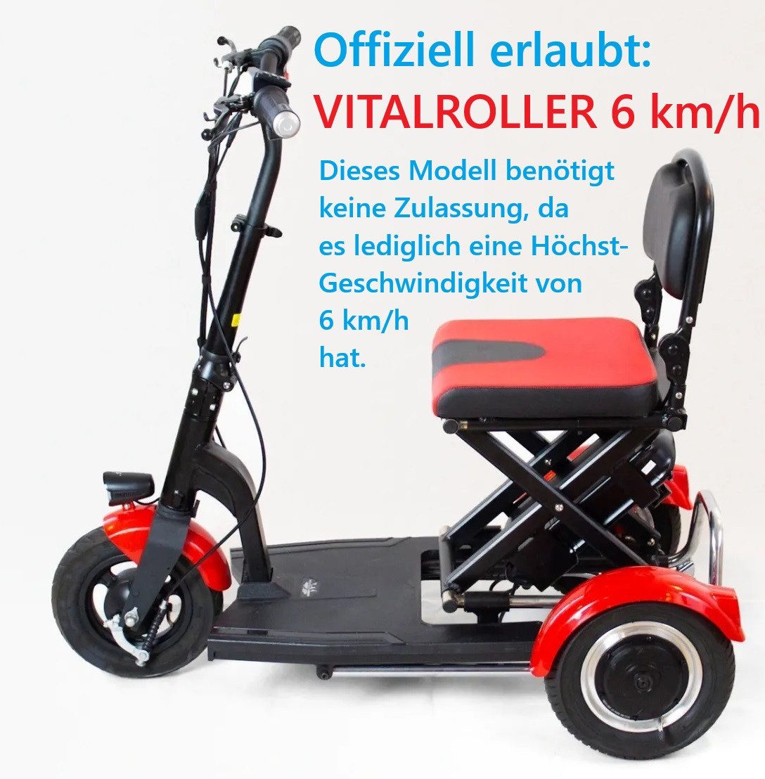 VITALWORXX Elektromobil VITALROLLER Light OHNE ZULASSUNG FÜR DEN ÖFFENTLICHEN RAUM !!!, 15 km/h – Bild 4 von 5