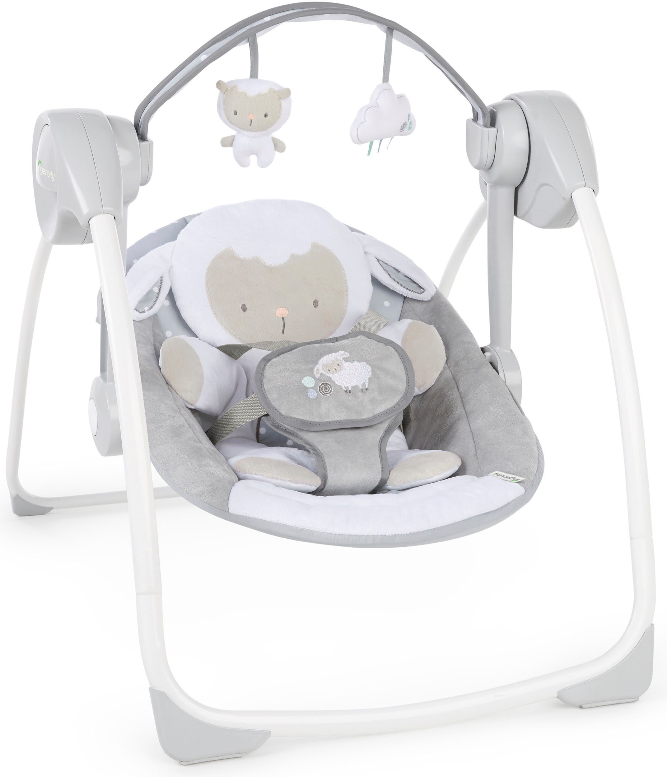 ingenuity Babyschaukel Comfort 2 Go, Cuddle Lamb, tragbar