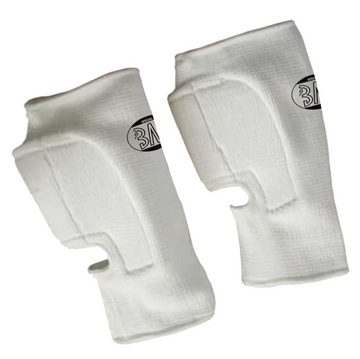 BAY-Sports Achillessehnenbandage Fußbandagen Socken Sprunggelenk Schutz Knöchelbandagen Achillesschutz (Polster im Achillesbereich), 1 Paar, Dauerelastisch, Kompression, schwarz oder weiss