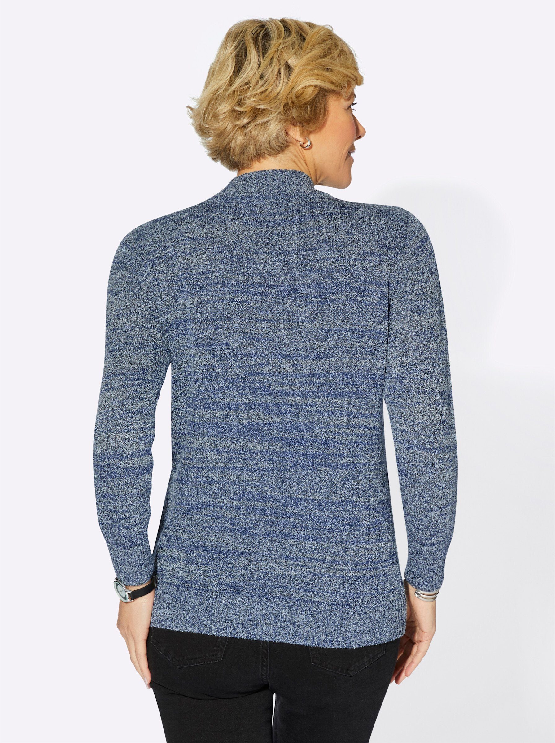 WITT WEIDEN Strickpullover jeansblau-meliert