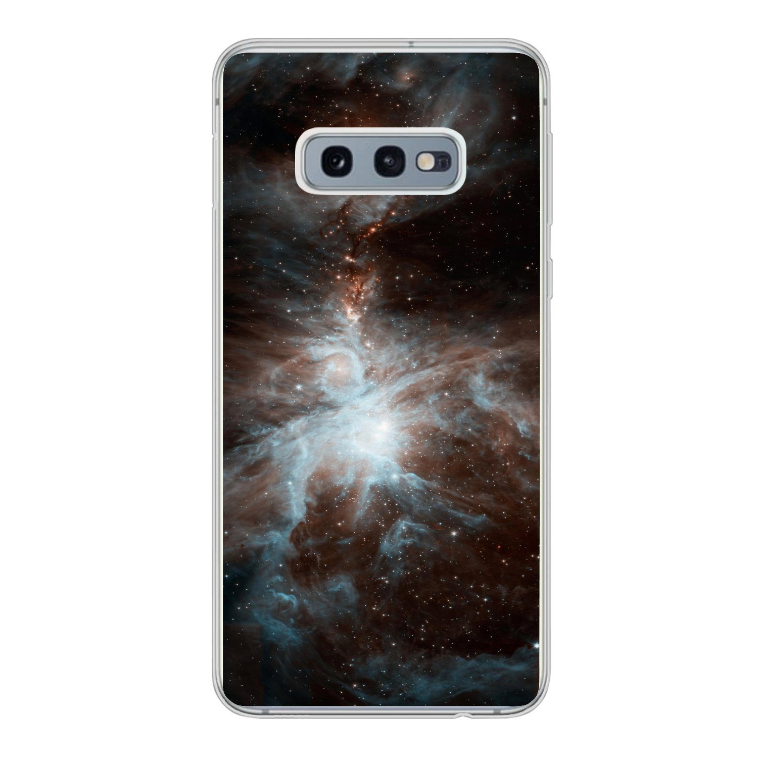 MuchoWow Handyhülle für Samsung Galaxy S10e Galaxie - Planet - Sterne, Phone Case, Silikon, Schutzhülle Dünn