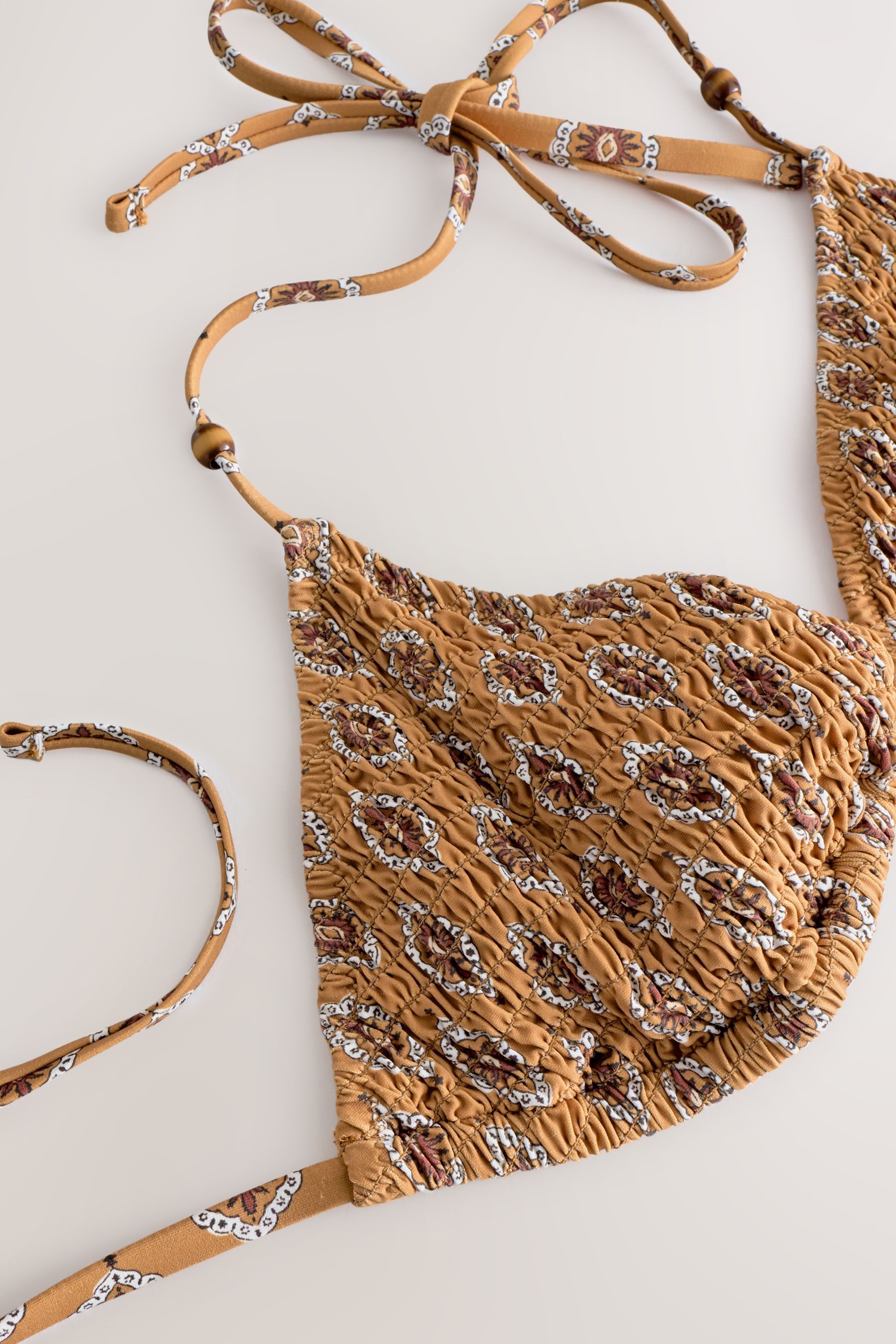 Next Triangel-Bikini-Top Gerafftes Triangel-Bikinioberteil (1-St)