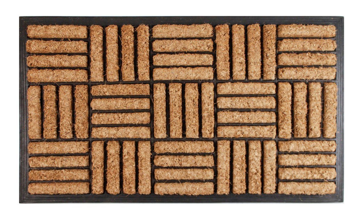 Fußmatte Kokos Fußmatte 45x75 cm - Belvedere, Spetebo, eckig, Höhe: 2.50 mm, große Fußmatte für Innen und Außen