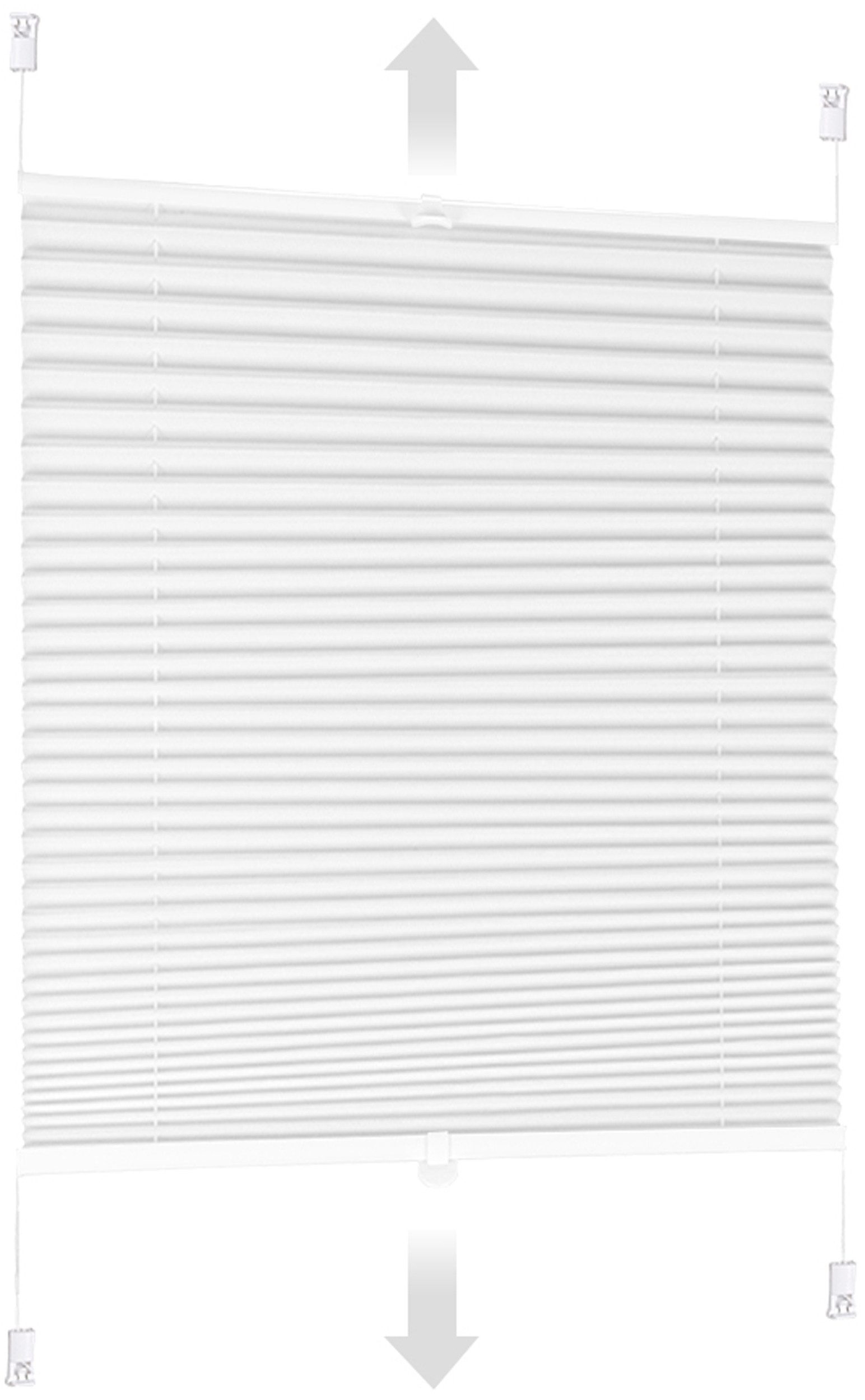 Sekey Plissee Sonnenschutzrollo ohne Bohren Verspannt Blickdicht Lichtschutz, blickdicht, Klemmfix, Verspannt Jalousie Rollos für Fenster / Tür